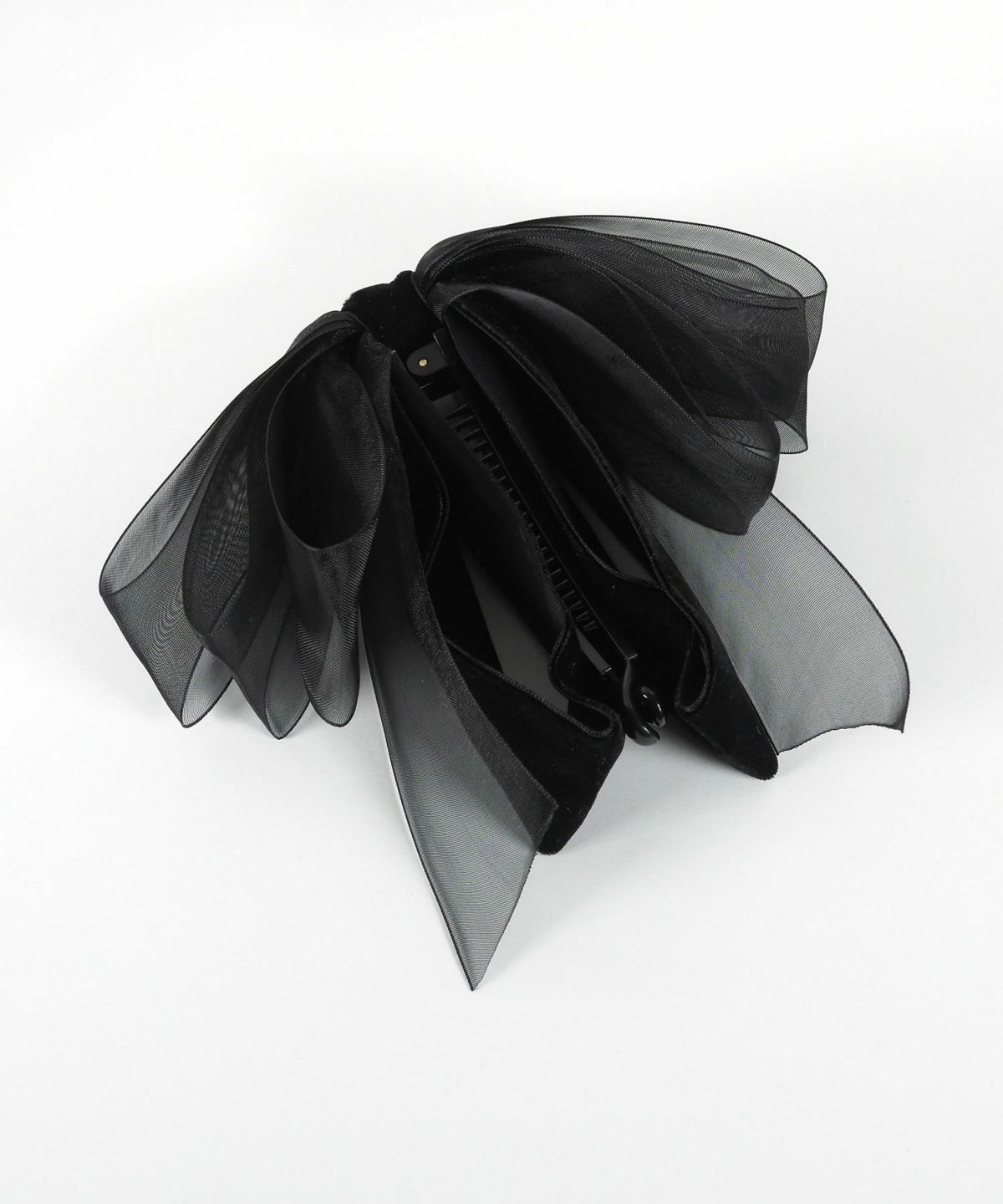 ベロアシアーリボンバナナクリップ【Grace】