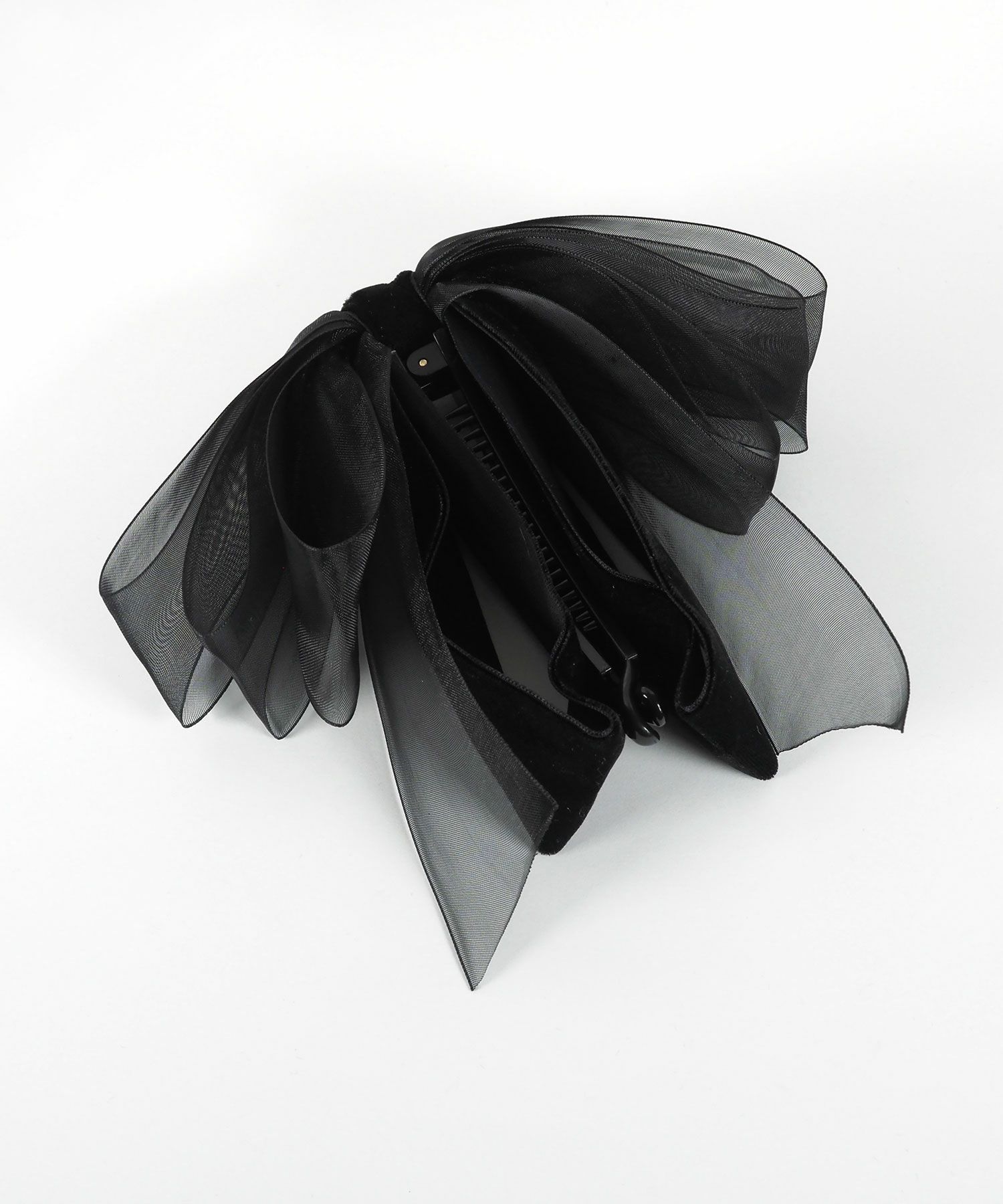 ベロアシアーリボンバナナクリップ【Grace】