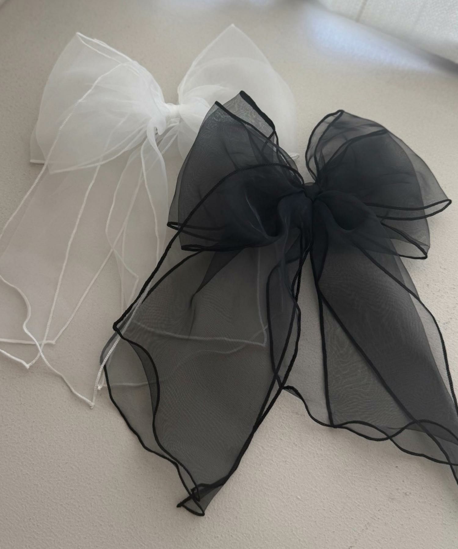 オーガンジービッグリボンバレッタ【Grace】