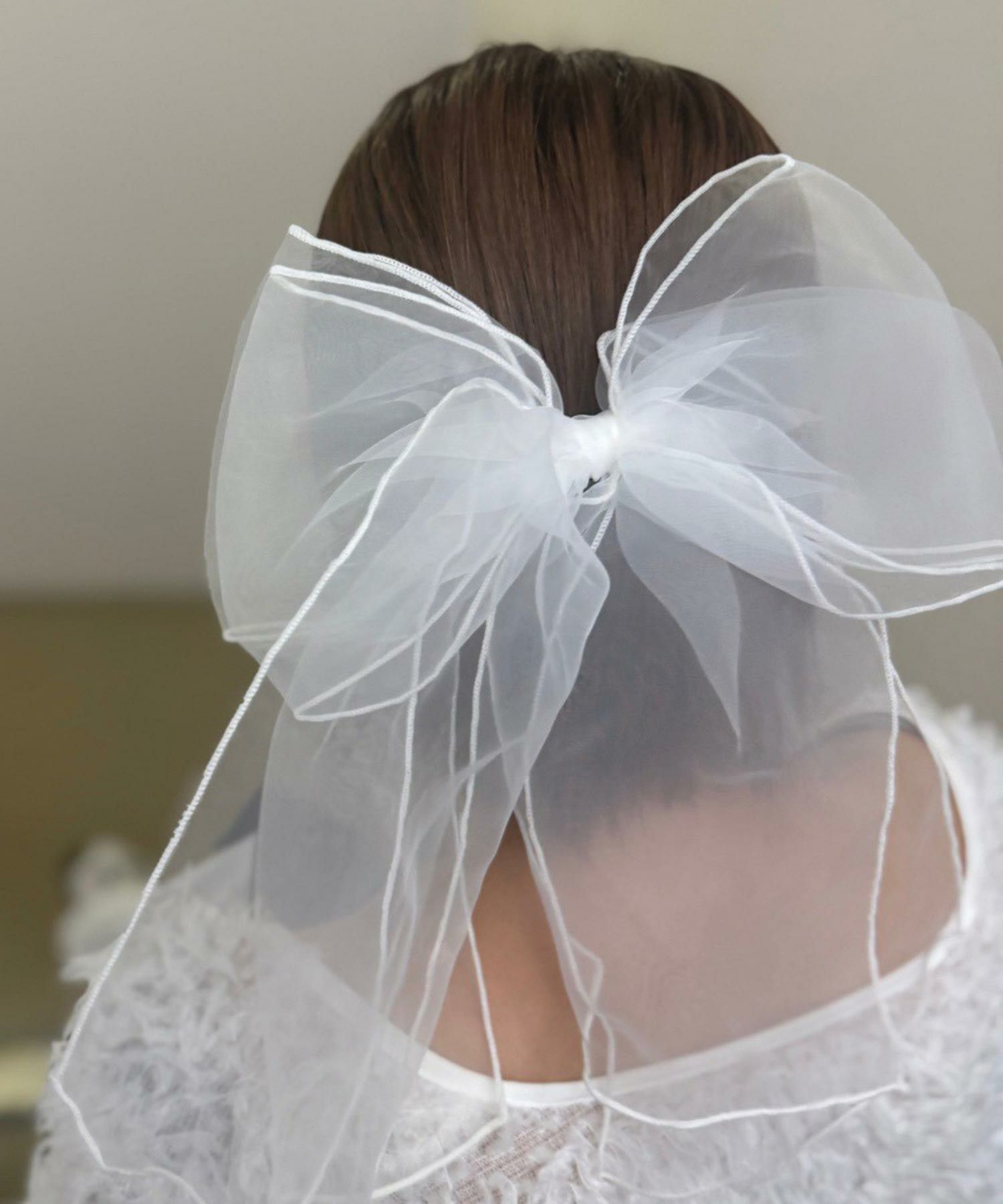 オーガンジービッグリボンバレッタ【Grace】