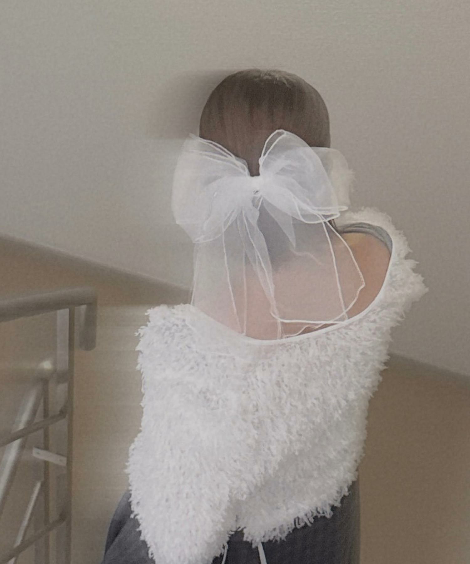 オーガンジービッグリボンバレッタ【Grace】