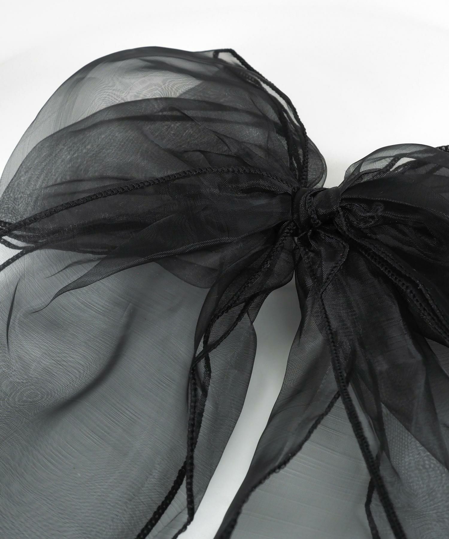 オーガンジービッグリボンバレッタ【Grace】