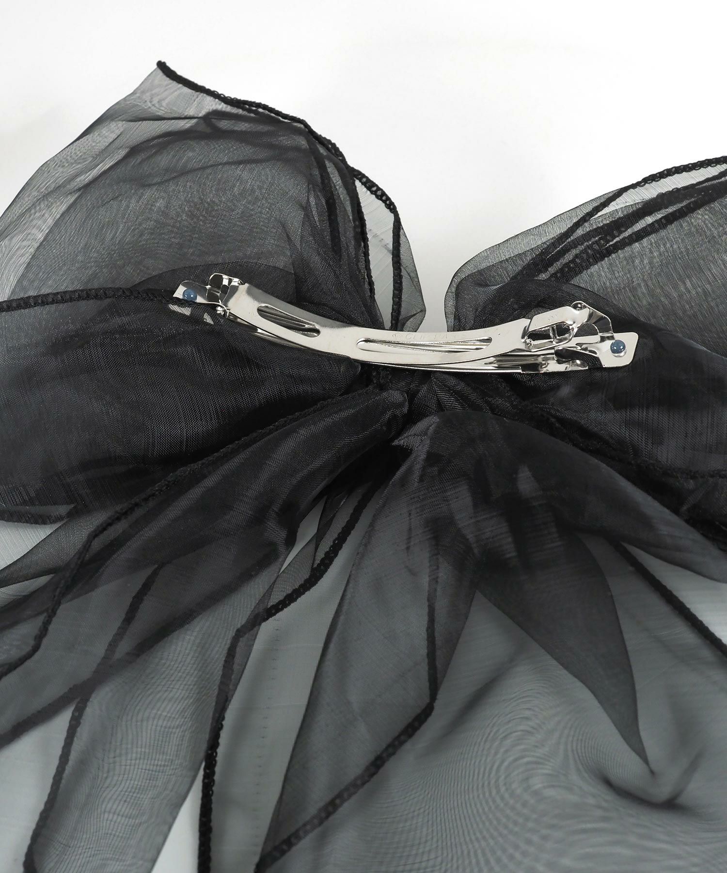 オーガンジービッグリボンバレッタ【Grace】