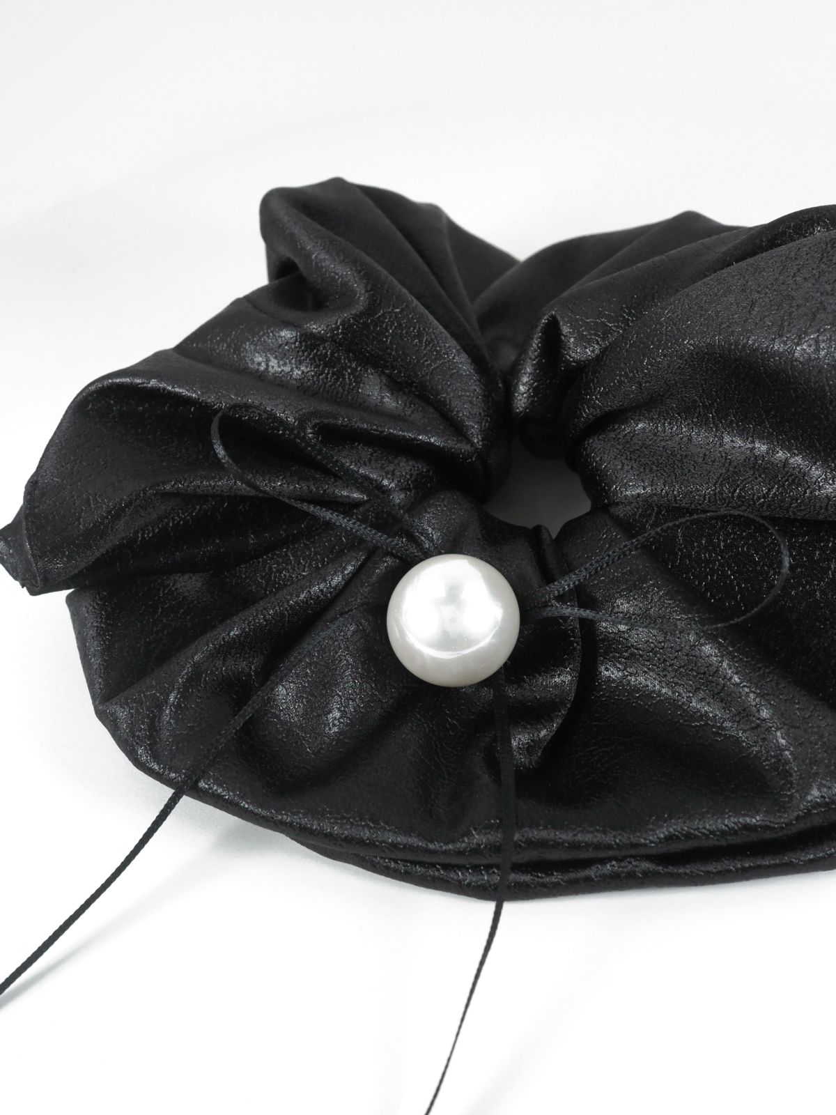 パール×スリムリボンビッグシュシュ【Grace】