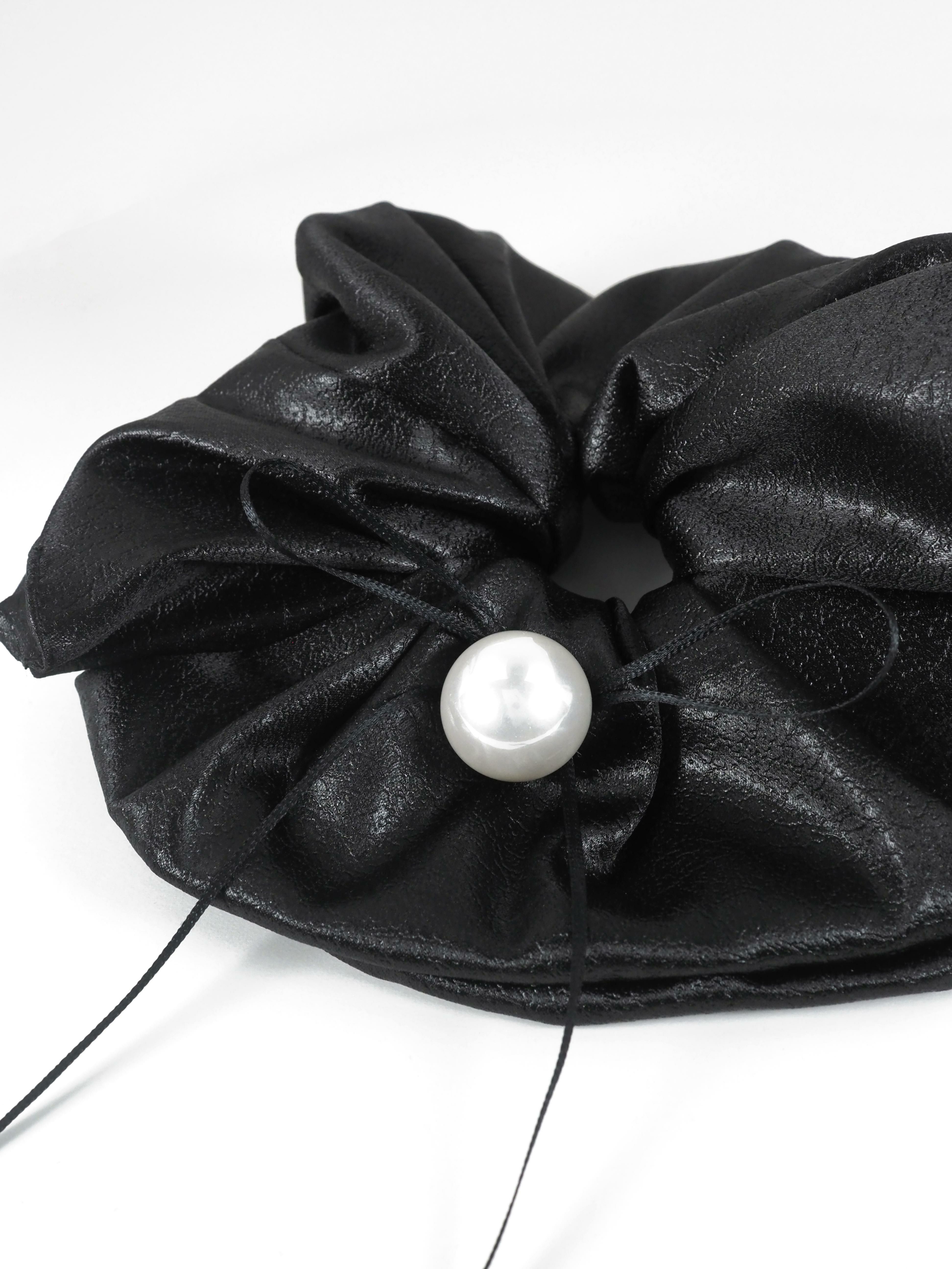 パール×スリムリボンビッグシュシュ【Grace】