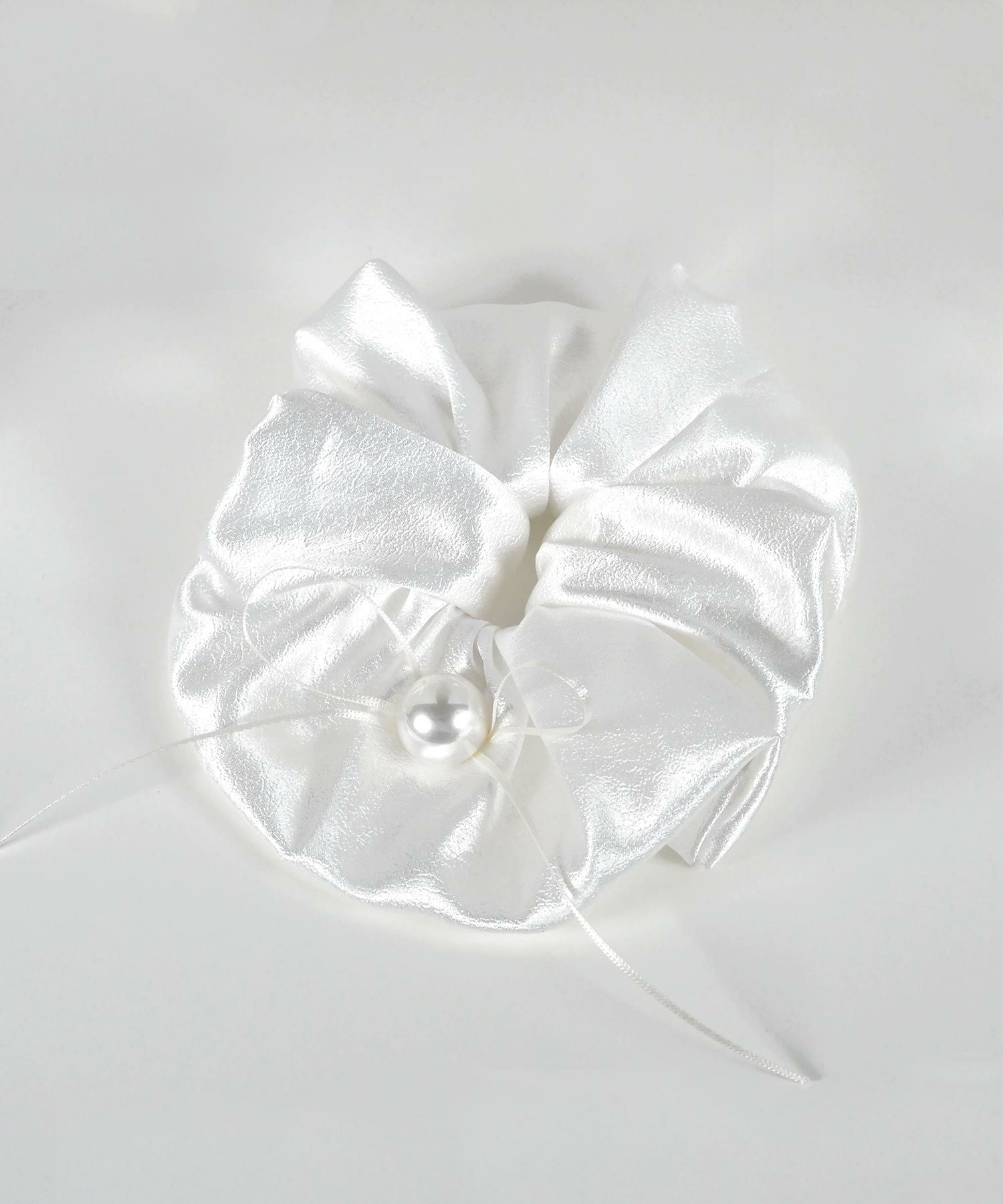 パール×スリムリボンビッグシュシュ【Grace】