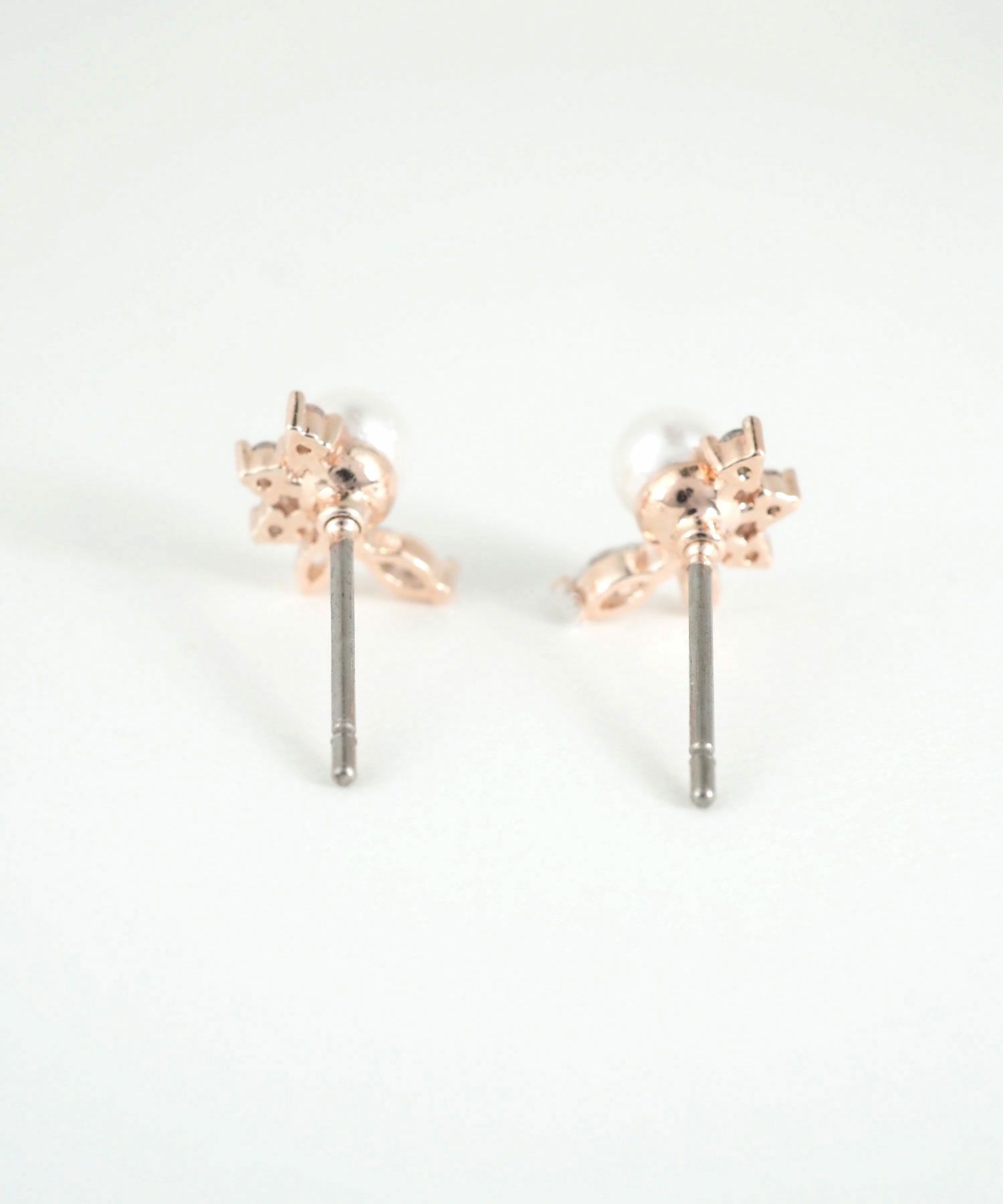 ナウパカパールチタンポストピアス