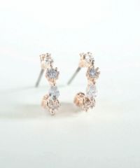 キュービックラインチタンポストピアス