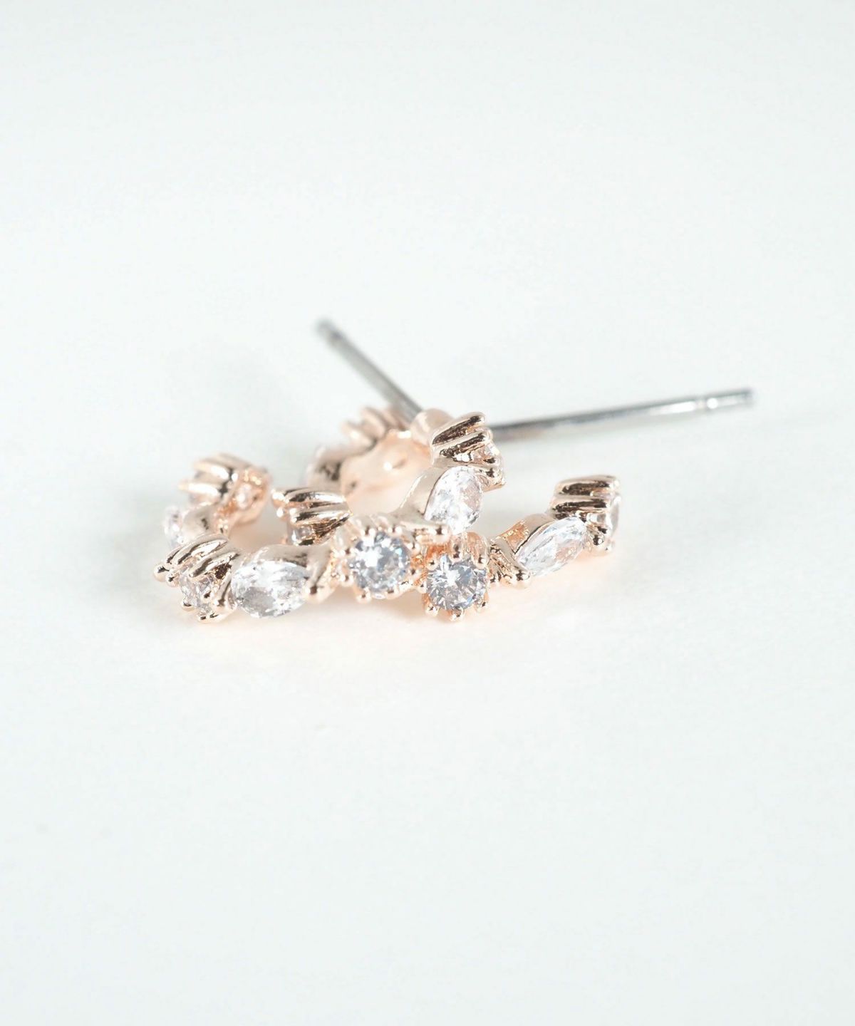 キュービックラインチタンポストピアス