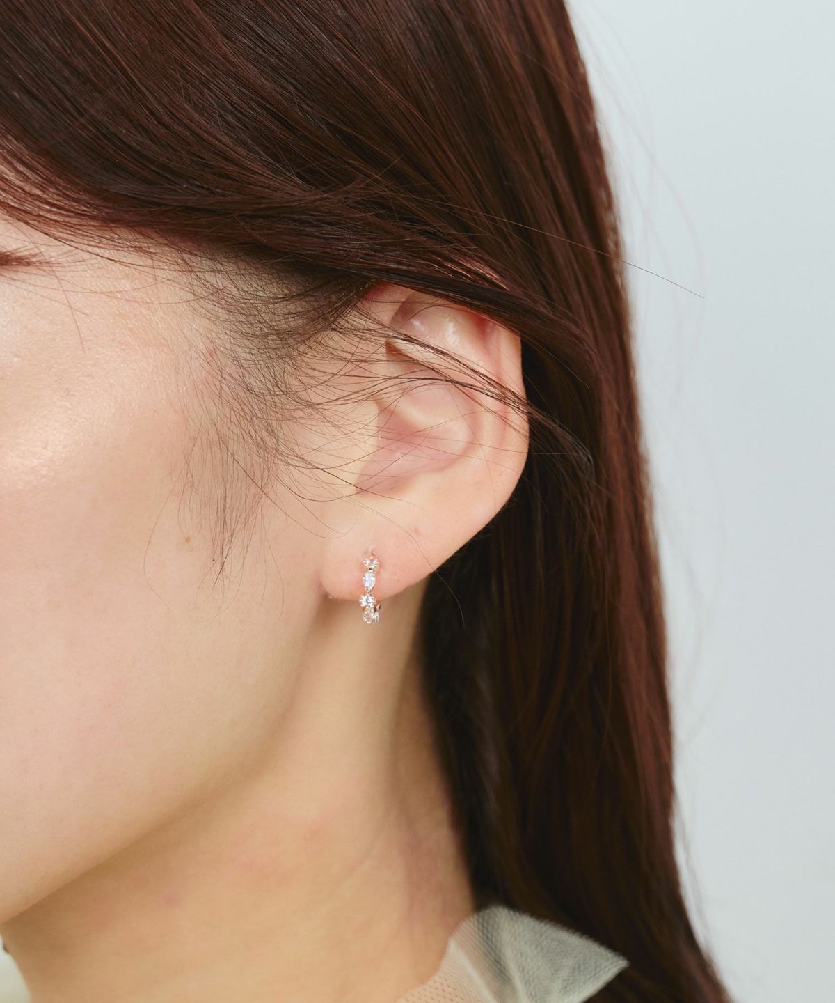 キュービックラインチタンポストピアス