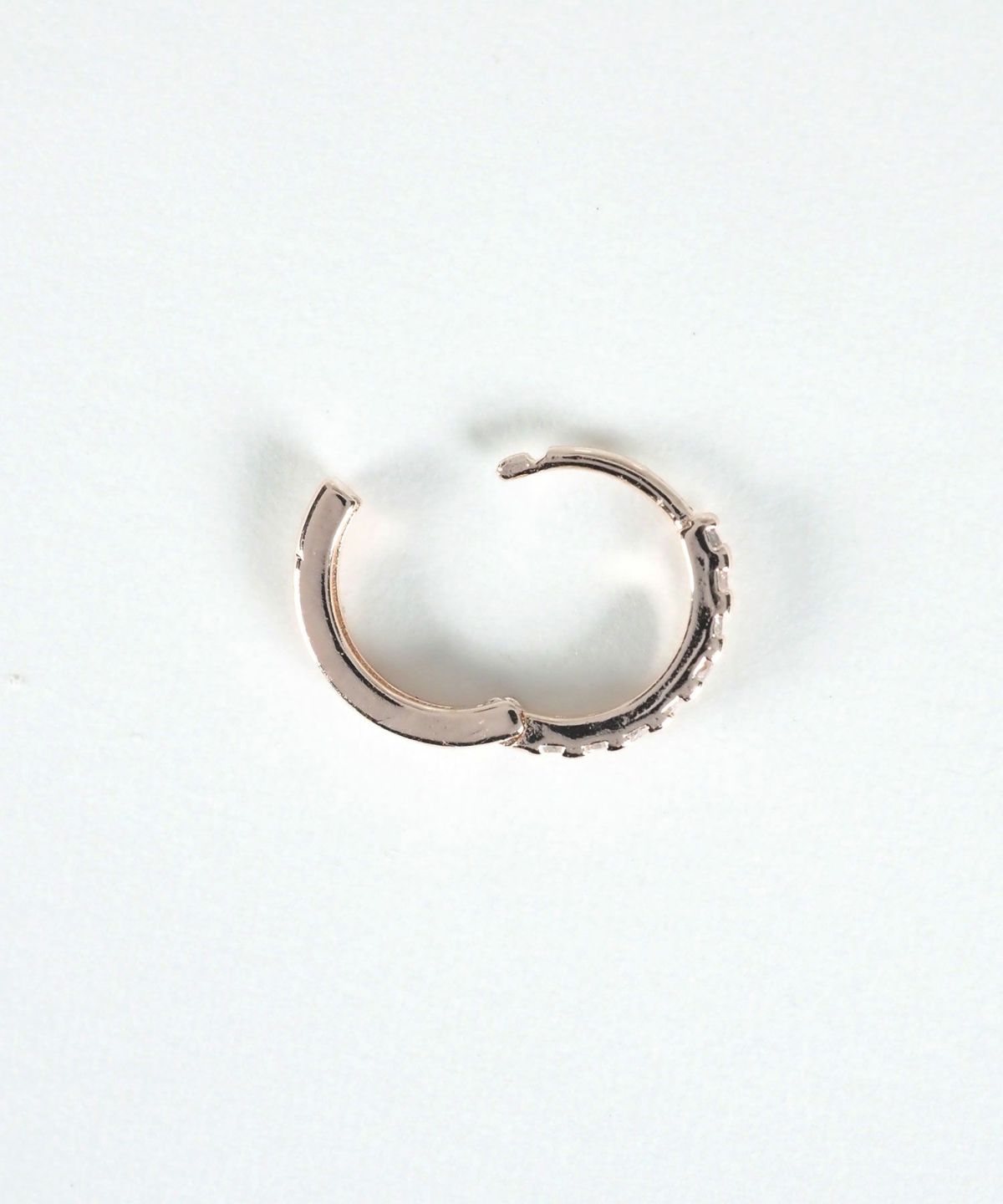 ラインストーンワンタッチピアス