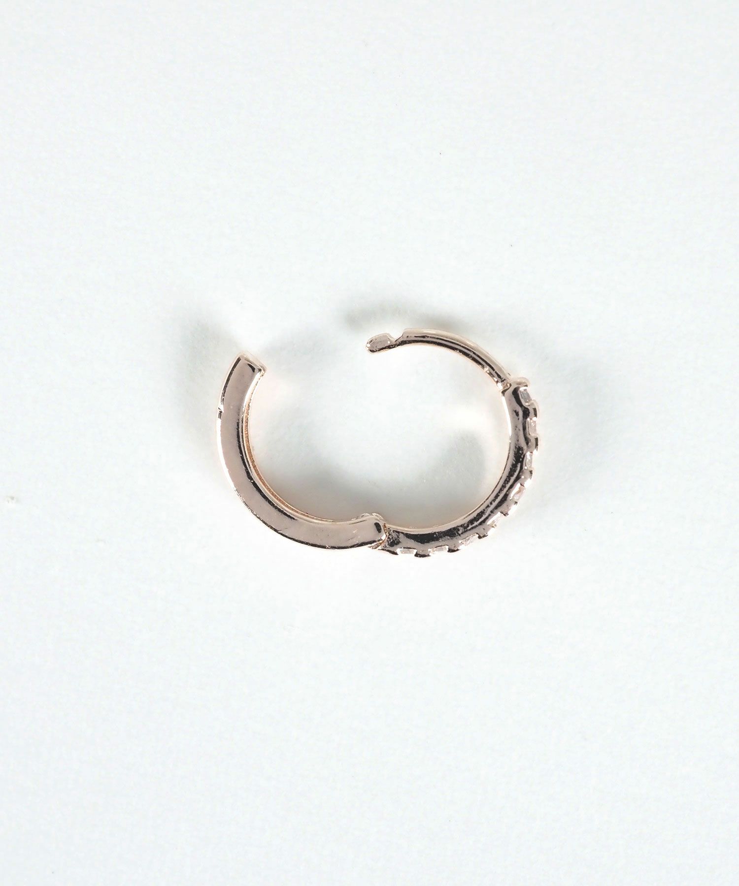 ラインストーンワンタッチピアス