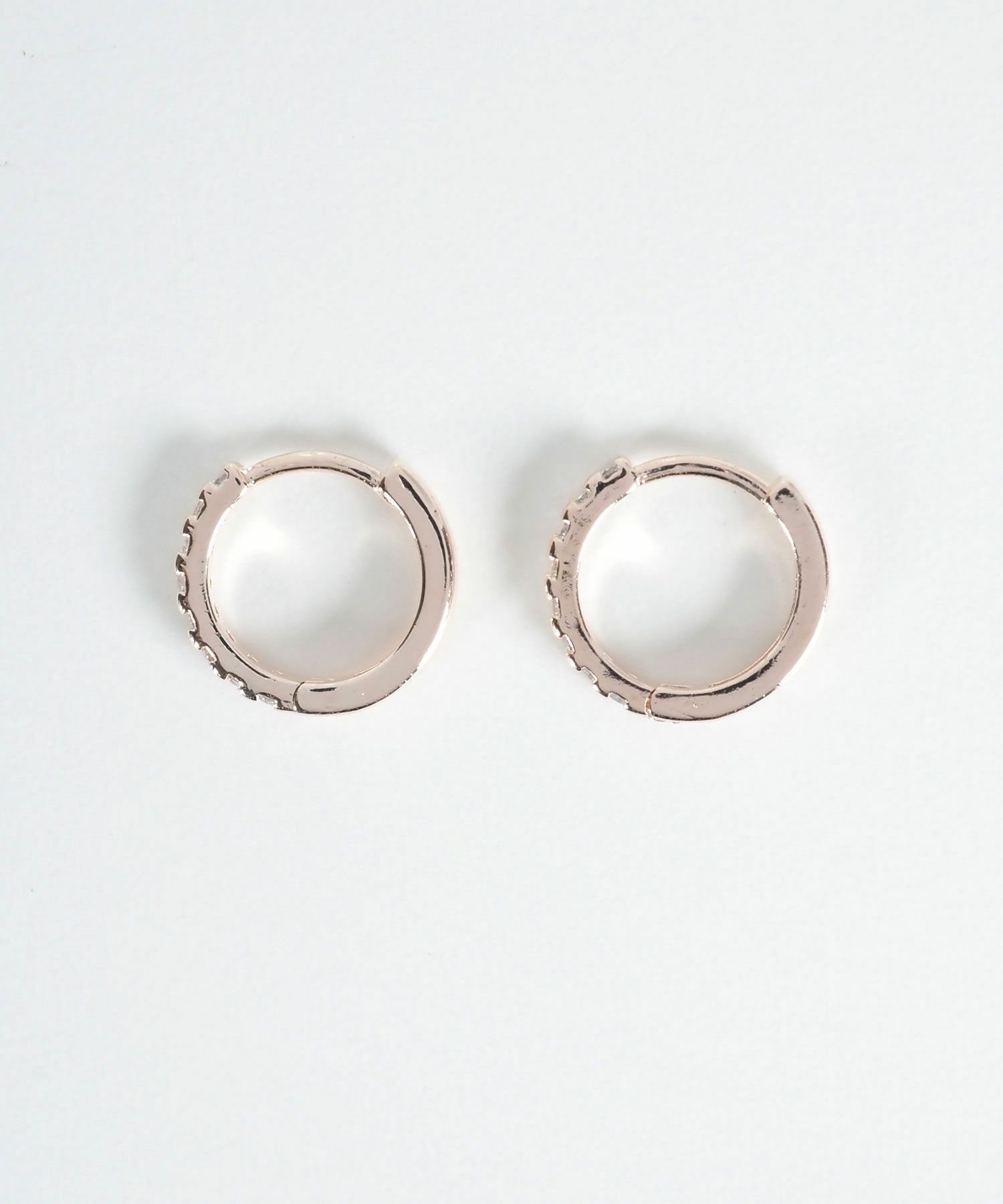 ラインストーンワンタッチピアス