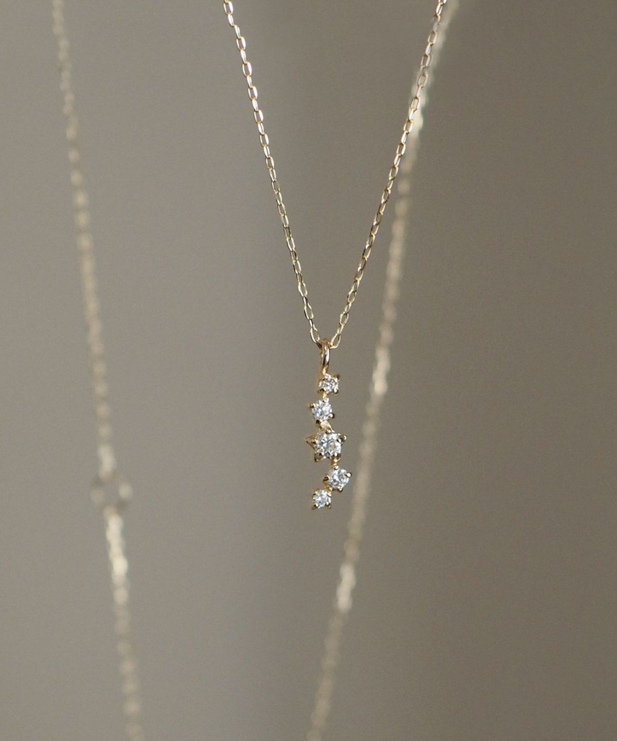 【web限定】[K10]スターラインダイヤモンドペンダント