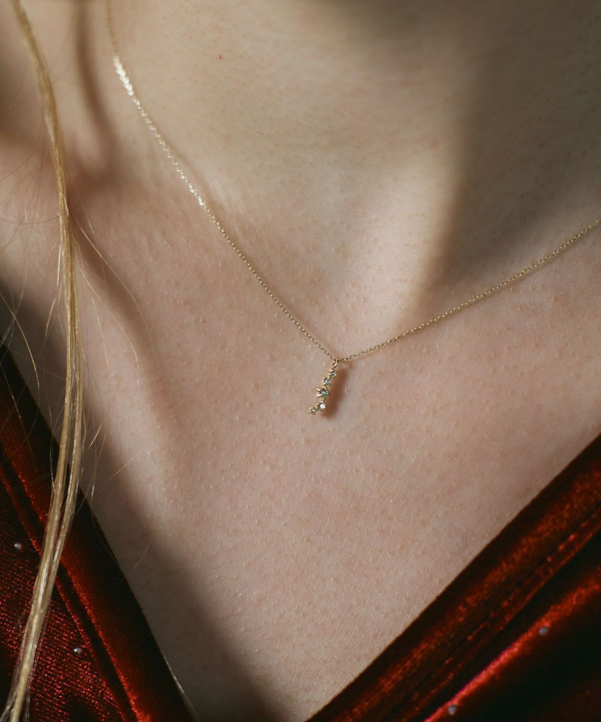 【web限定】[K10]スターラインダイヤモンドペンダント