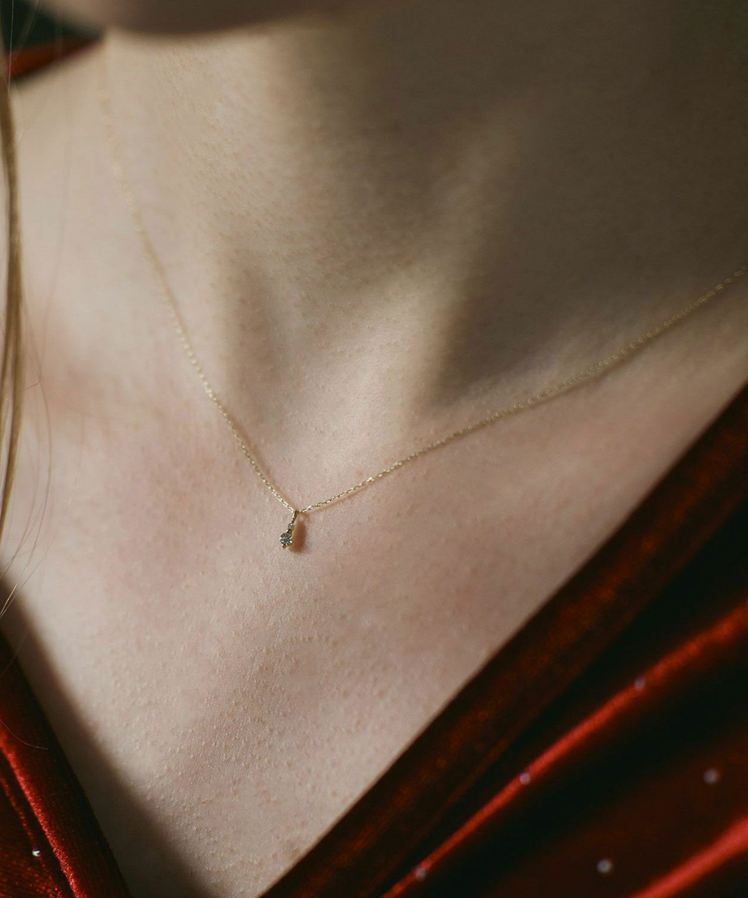 【web限定】[K10]ツインダイヤモンドペンダント