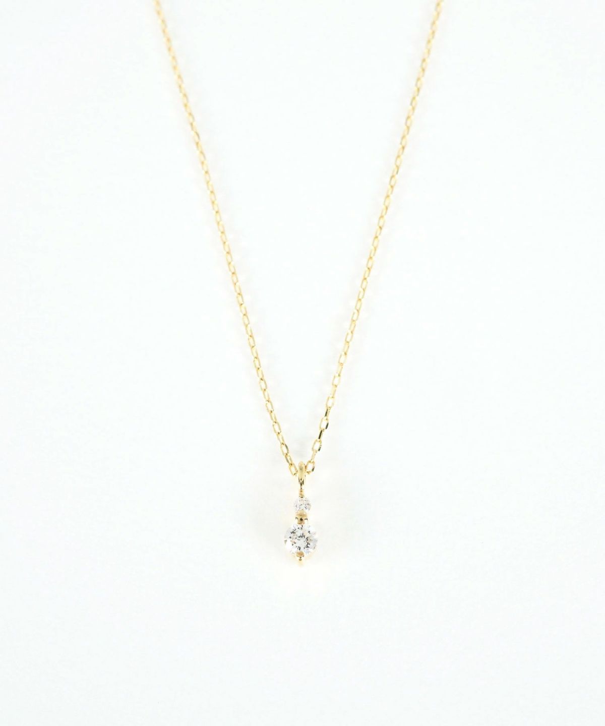 【web限定】[K10]ツインダイヤモンドペンダント