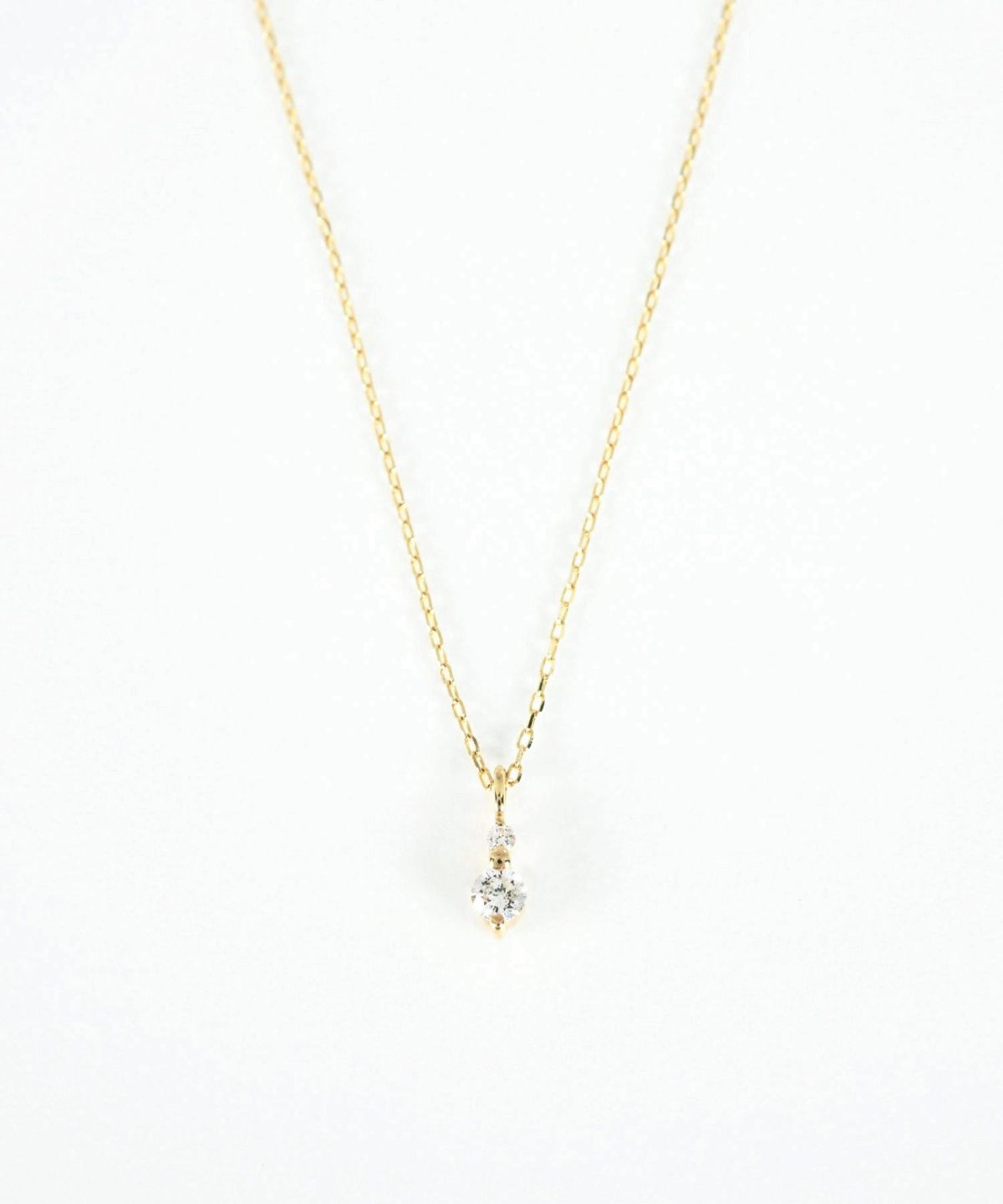 【web限定】[K10]ツインダイヤモンドペンダント