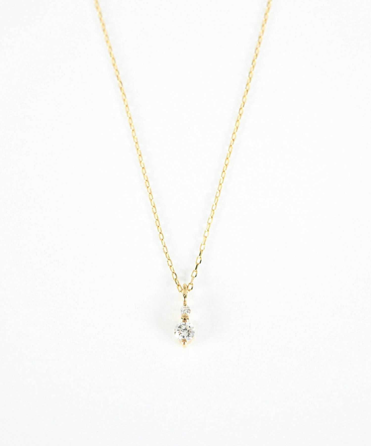 【web限定】[K10]ツインダイヤモンドペンダント