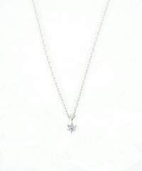 【web限定】[K10]WGスターレットダイヤモンドプチペンダント