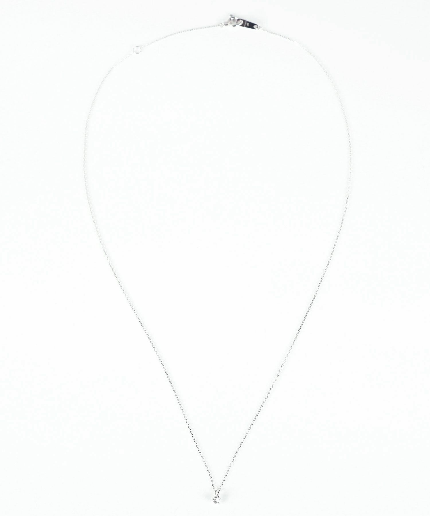 【web限定】[K10]WGスターレットダイヤモンドプチペンダント