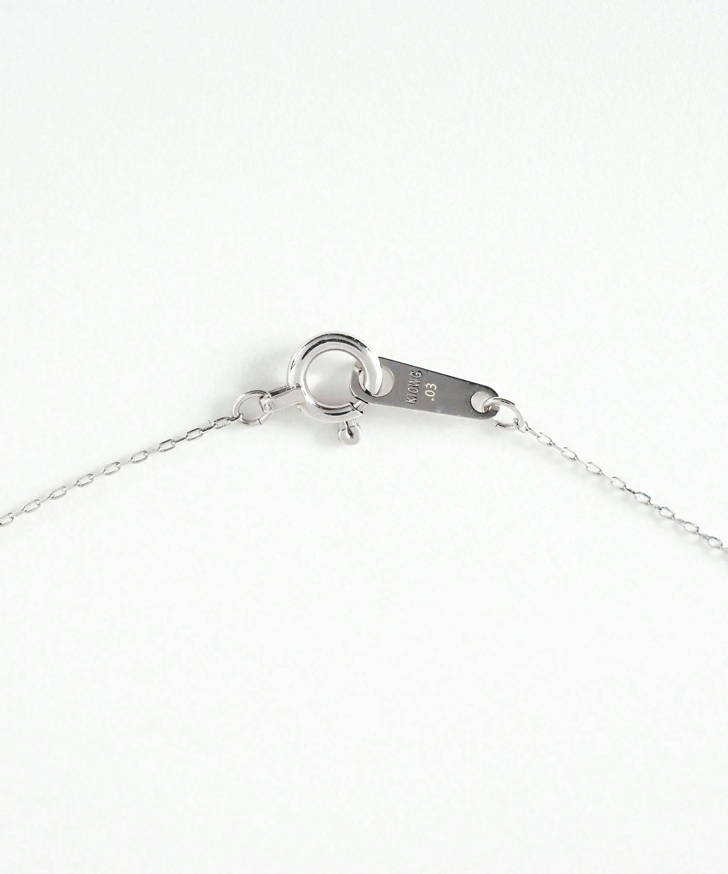 【web限定】[K10]WGスターレットダイヤモンドプチペンダント