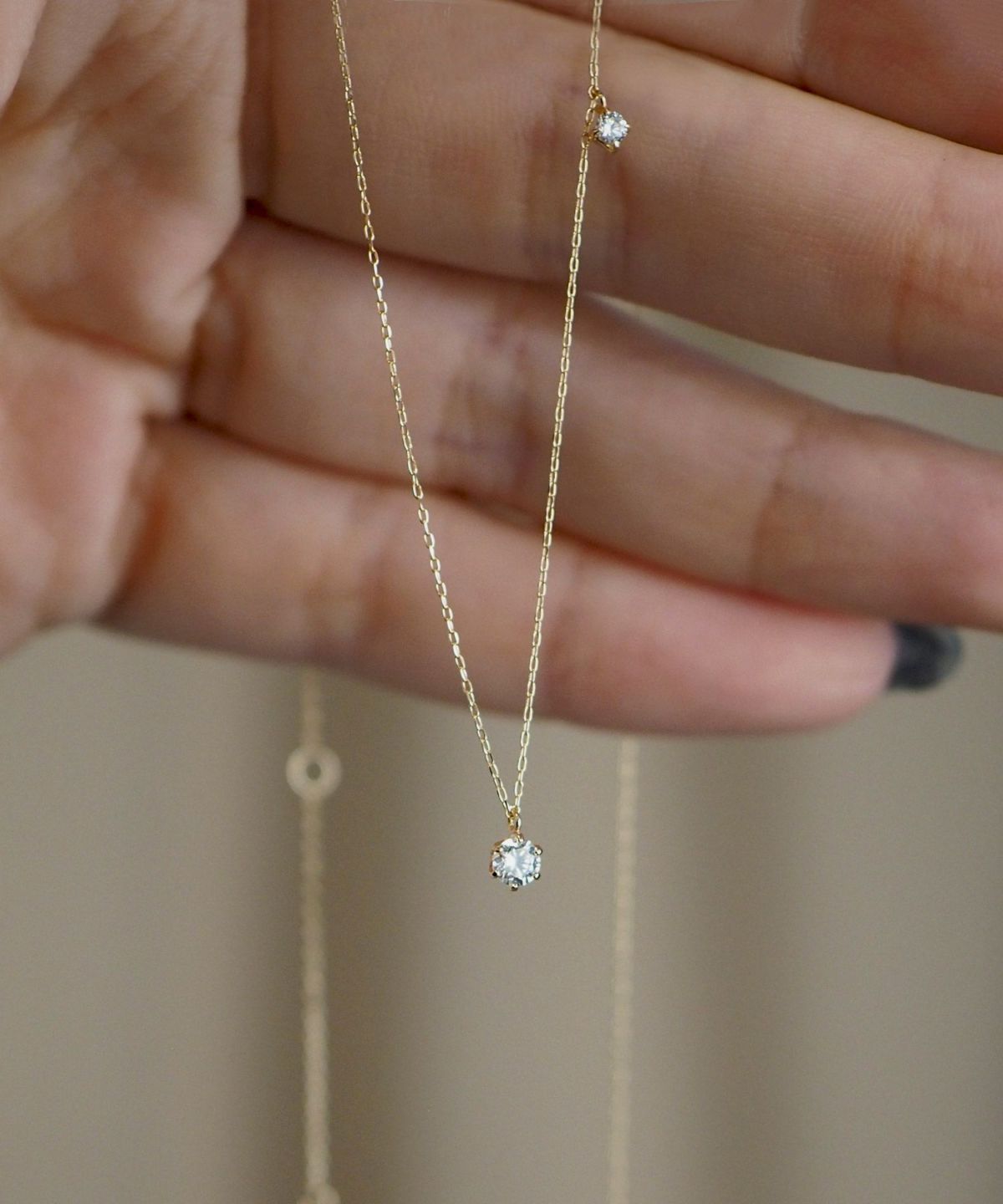 【web限定】[K10]ルミエールアロンジルコニアプチペンダント