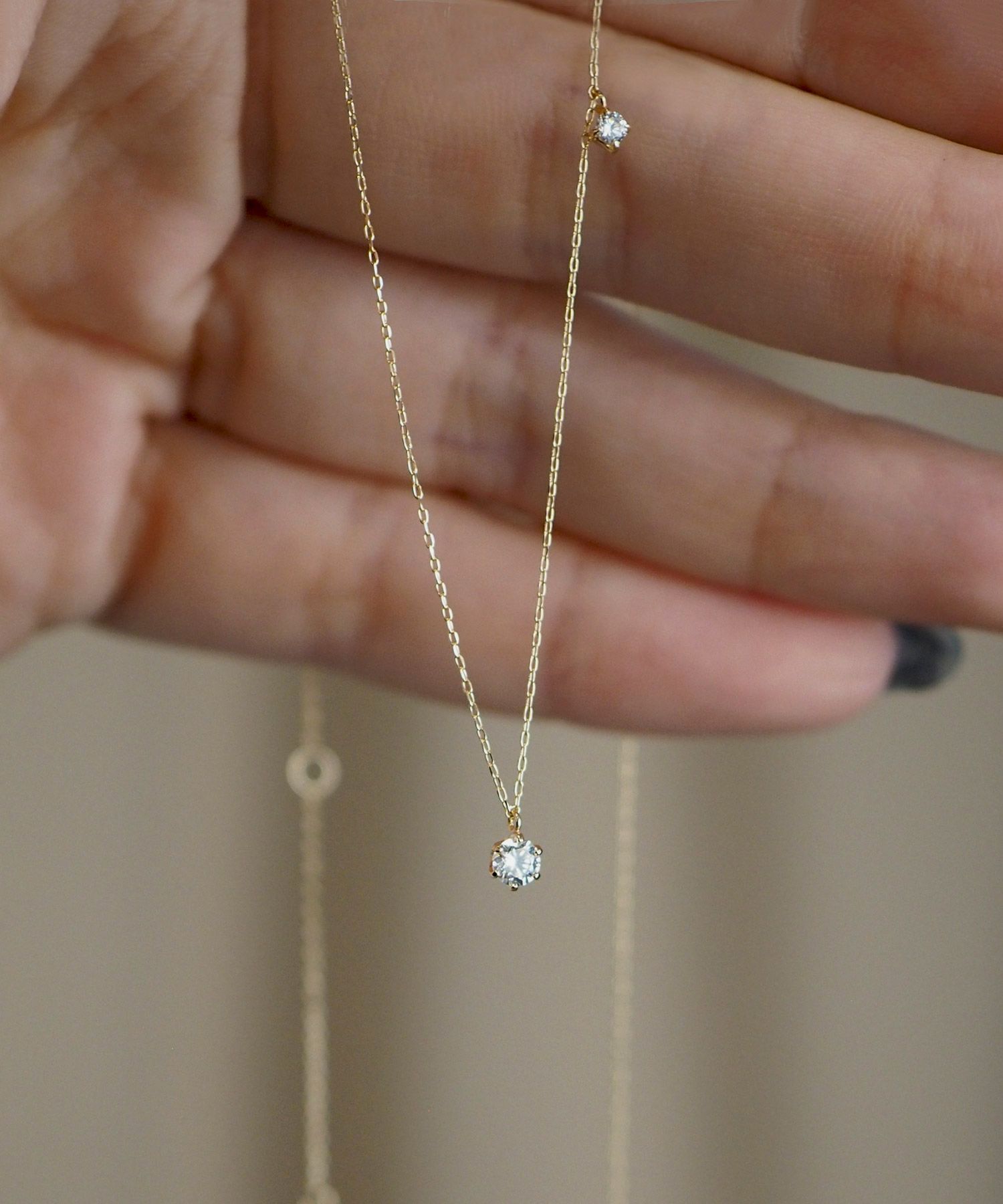 【web限定】[K10]ルミエールアロンジルコニアプチペンダント