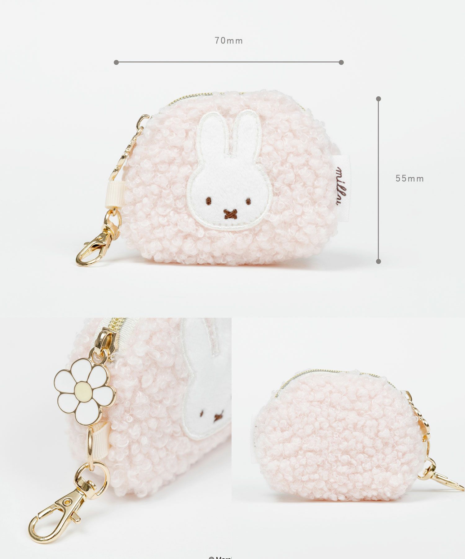 ミッフィー ボアマイクロポーチ