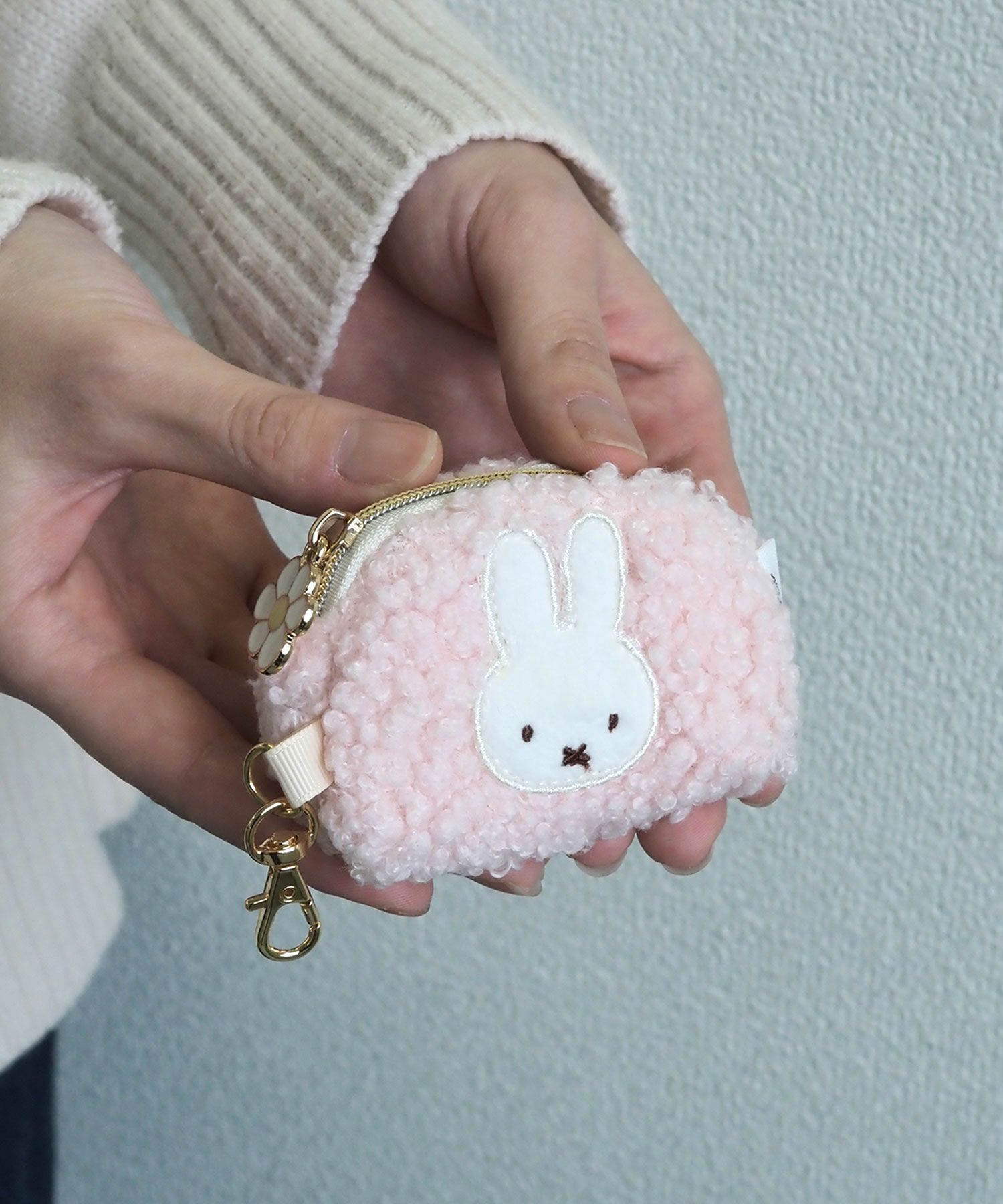 ミッフィー ボアマイクロポーチ