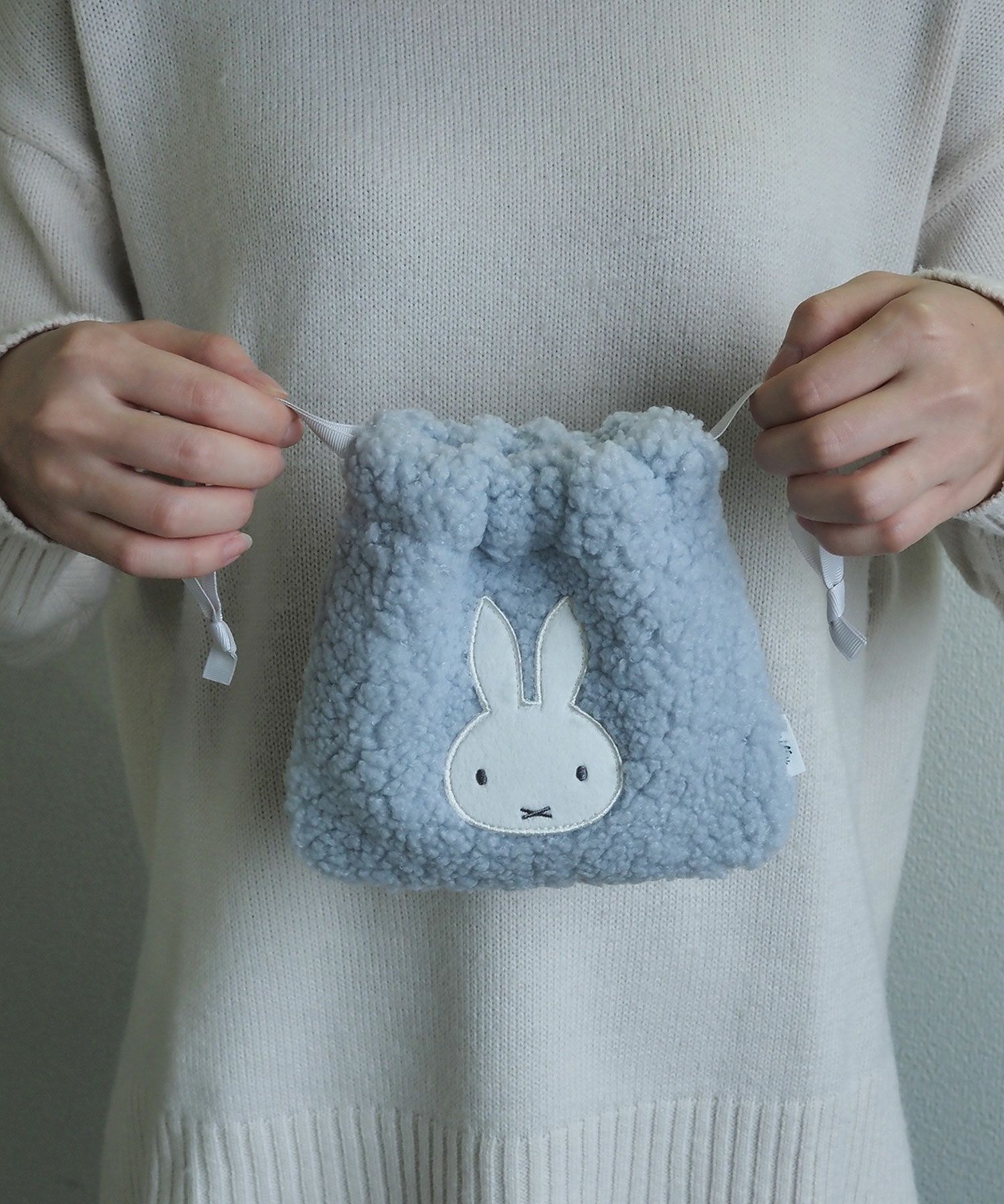 ミッフィー ボア巾着