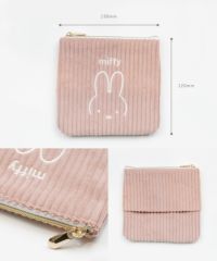 ミッフィー コーデュロイティッシュポーチ