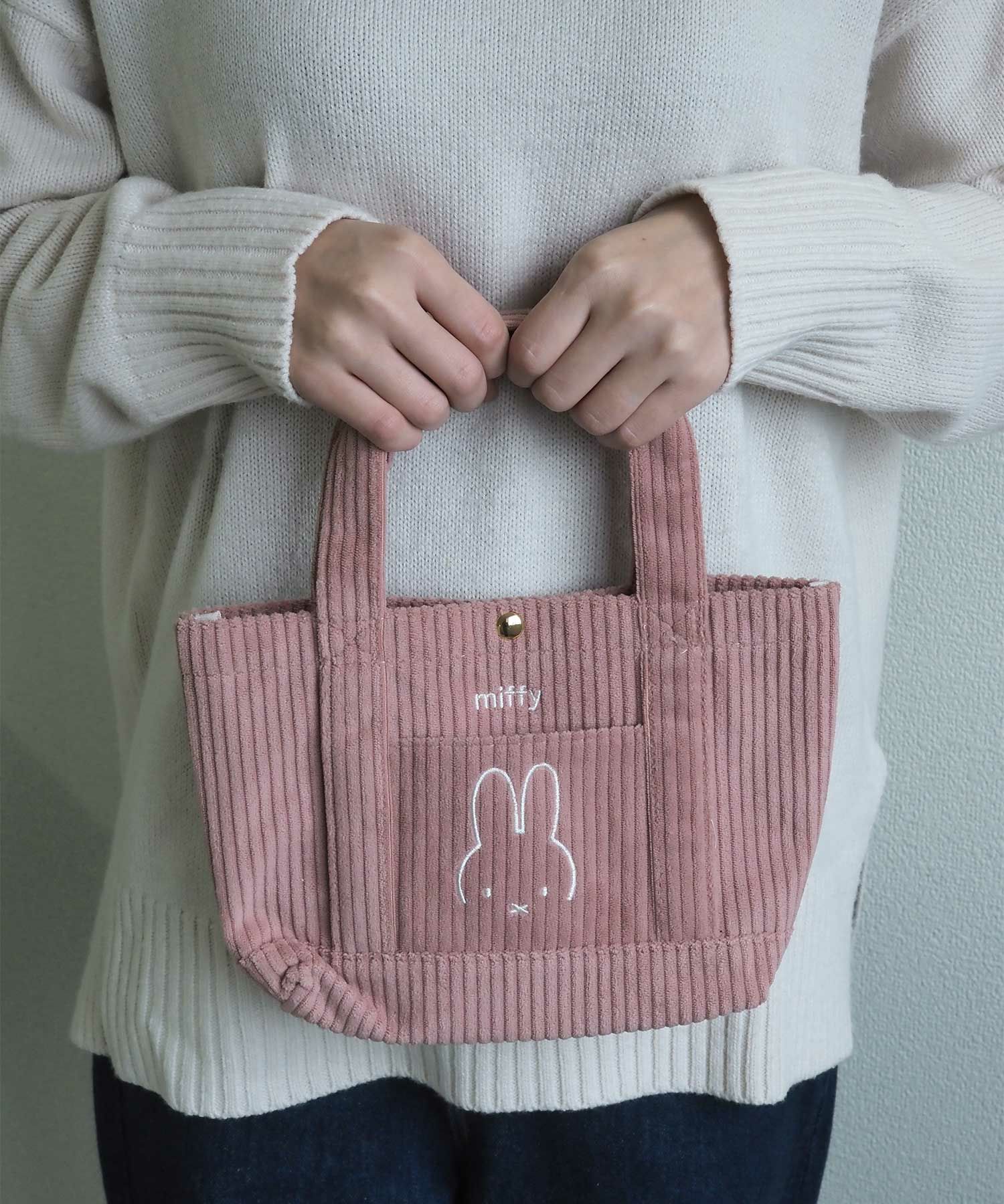 ミッフィー コーデュロイトートバッグ