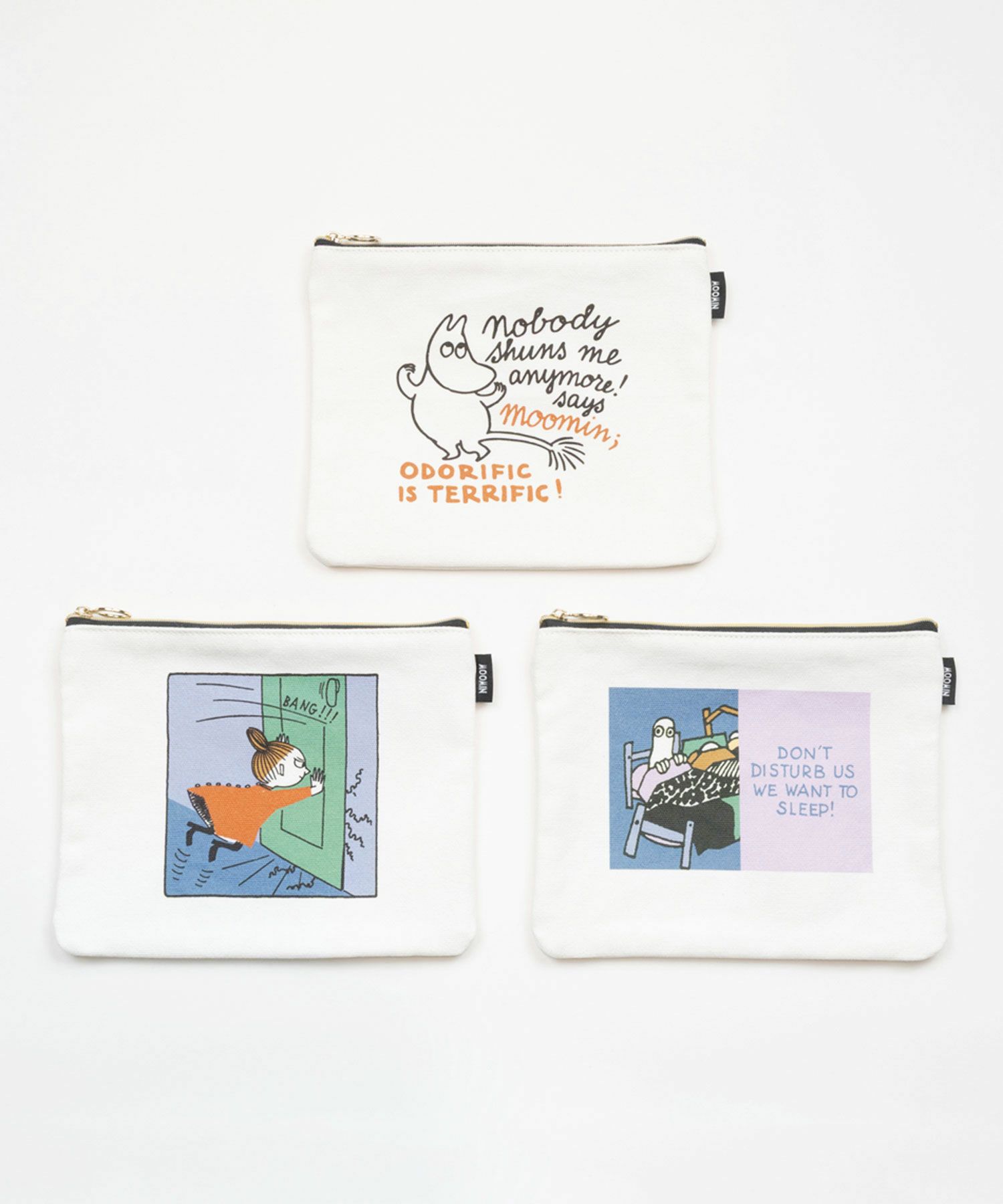 ムーミン フィンランドカラーフラットポーチ