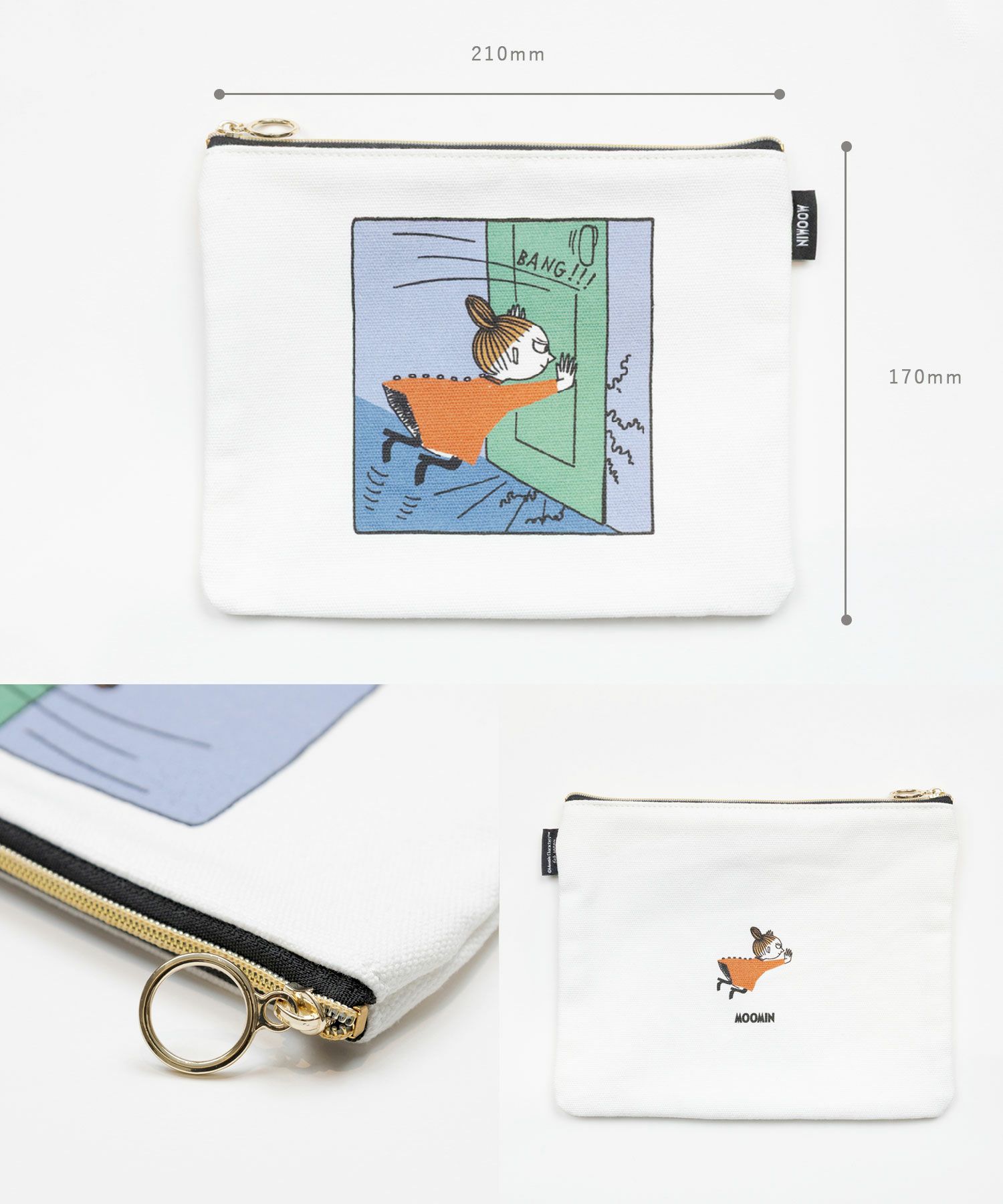 ムーミン フィンランドカラーフラットポーチ