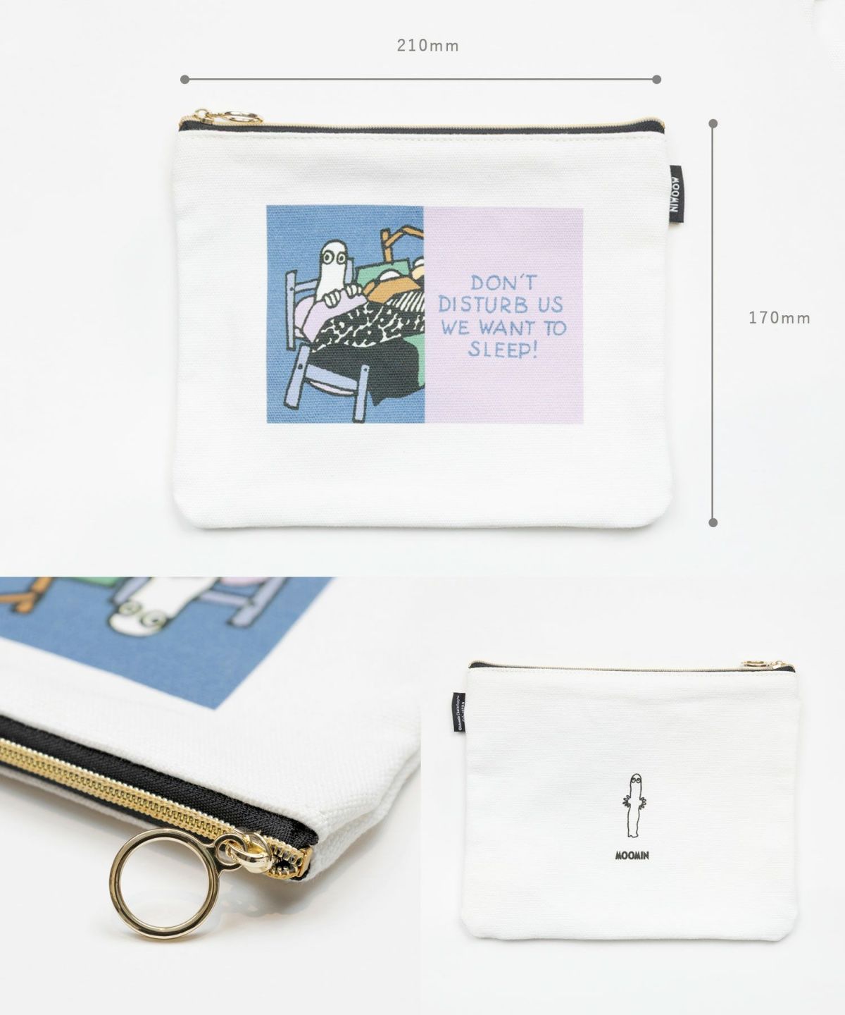 ムーミン フィンランドカラーフラットポーチ