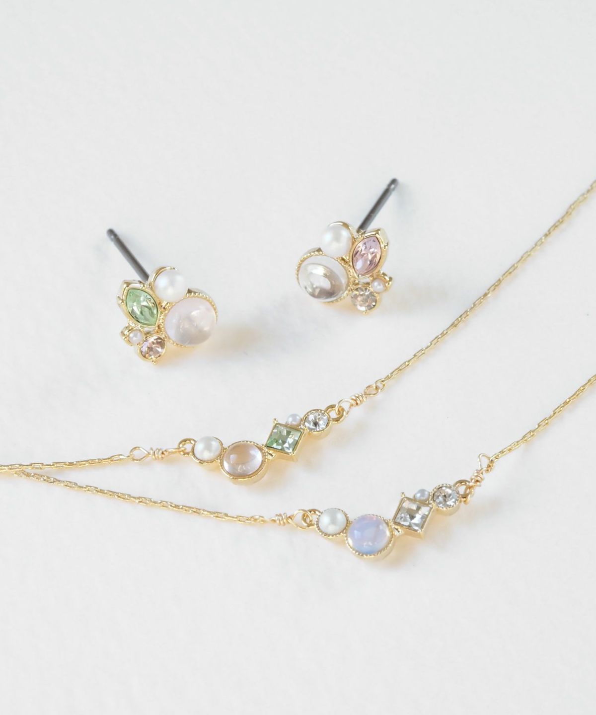 【web限定ギフトセット】ピアス＆ネックレスクリスマスプレミアムセット【MUK Dreamy stone】