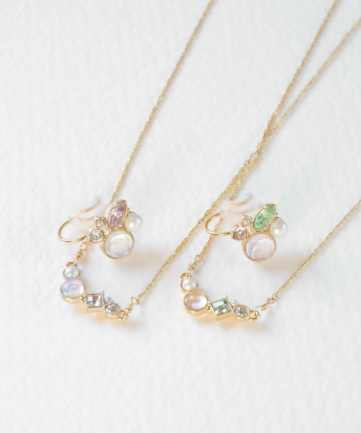 【web限定ギフトセット】イヤリング＆ネックレスクリスマスプレミアムセット【MUK Dreamy stone】