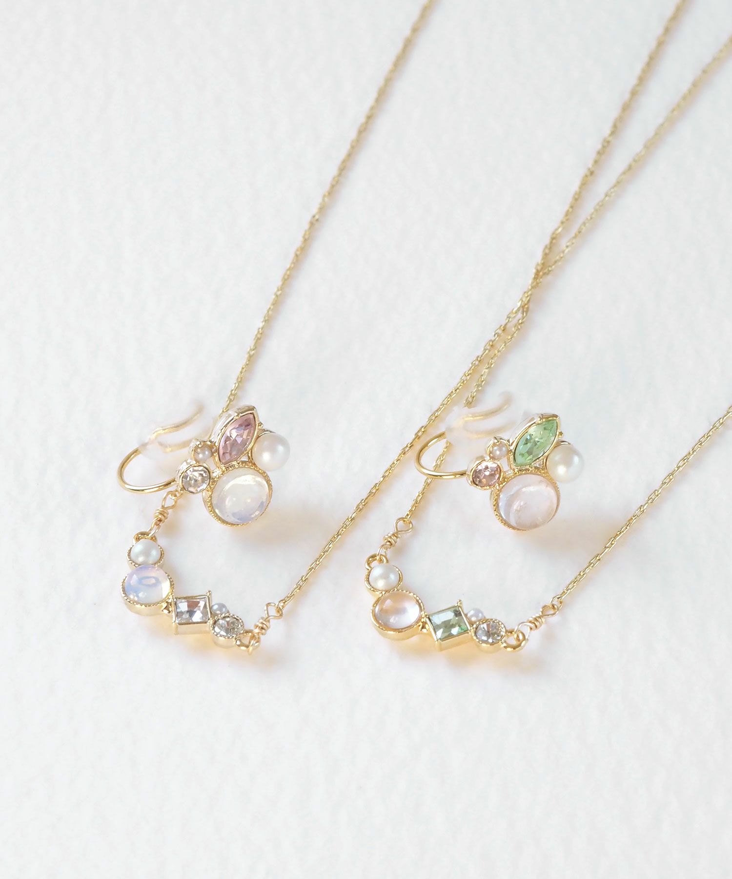 【web限定ギフトセット】イヤリング＆ネックレスクリスマスプレミアムセット【MUK Dreamy stone】