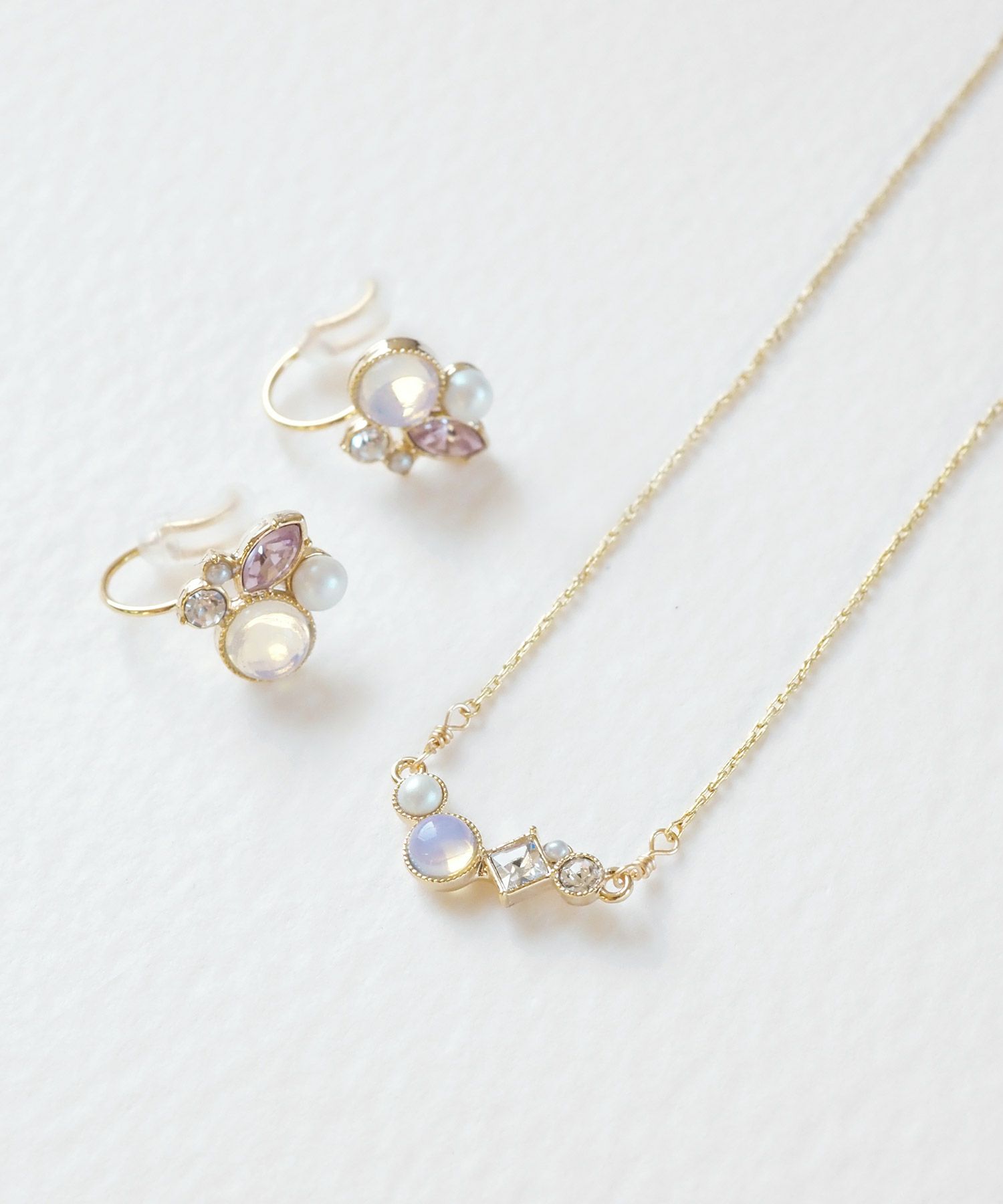 【web限定ギフトセット】イヤリング＆ネックレスクリスマスプレミアムセット【MUK Dreamy stone】