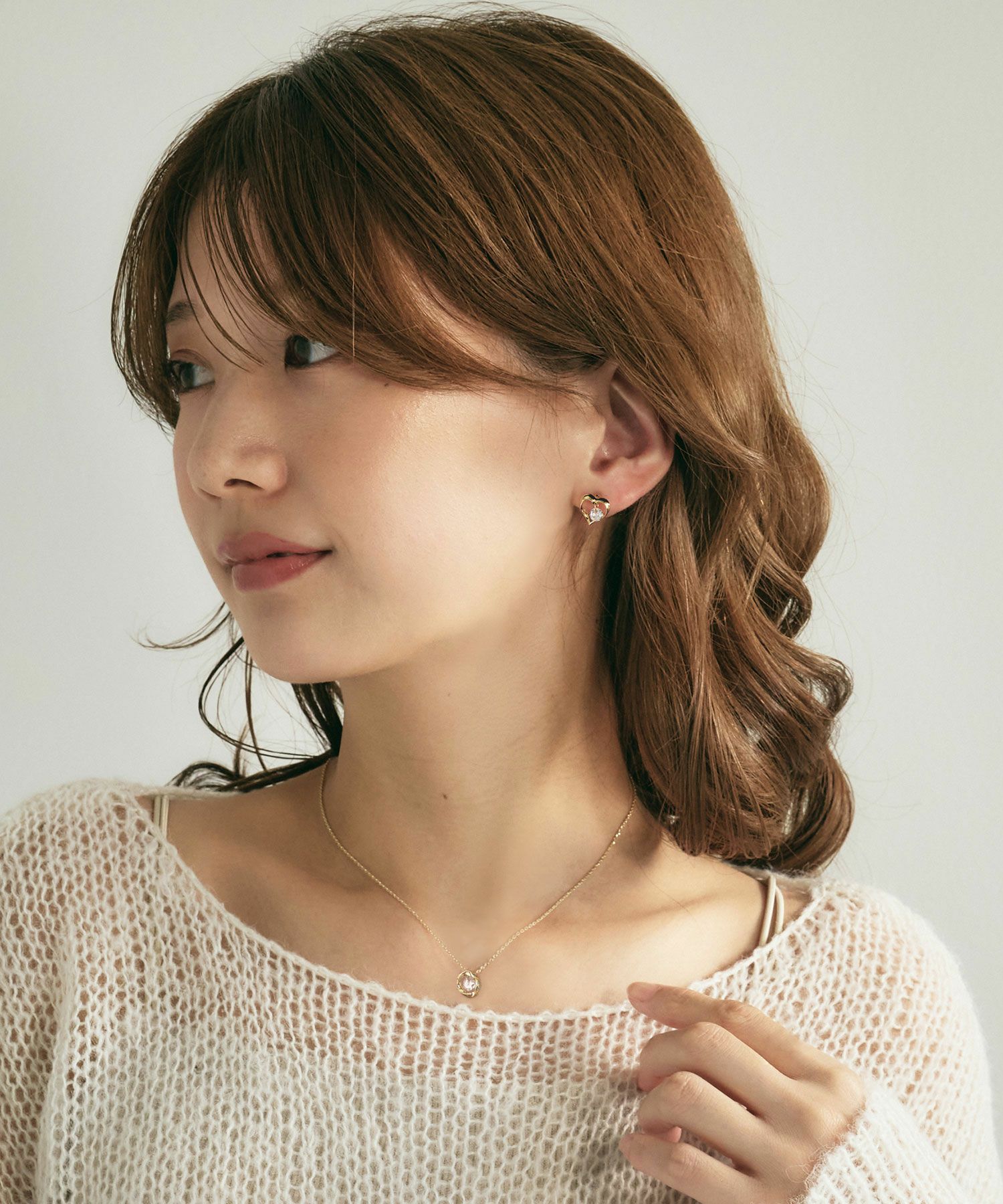 【web限定ギフトセット】シャイニングストーンピアス＆ネックレスクリスマスプレミアムセット