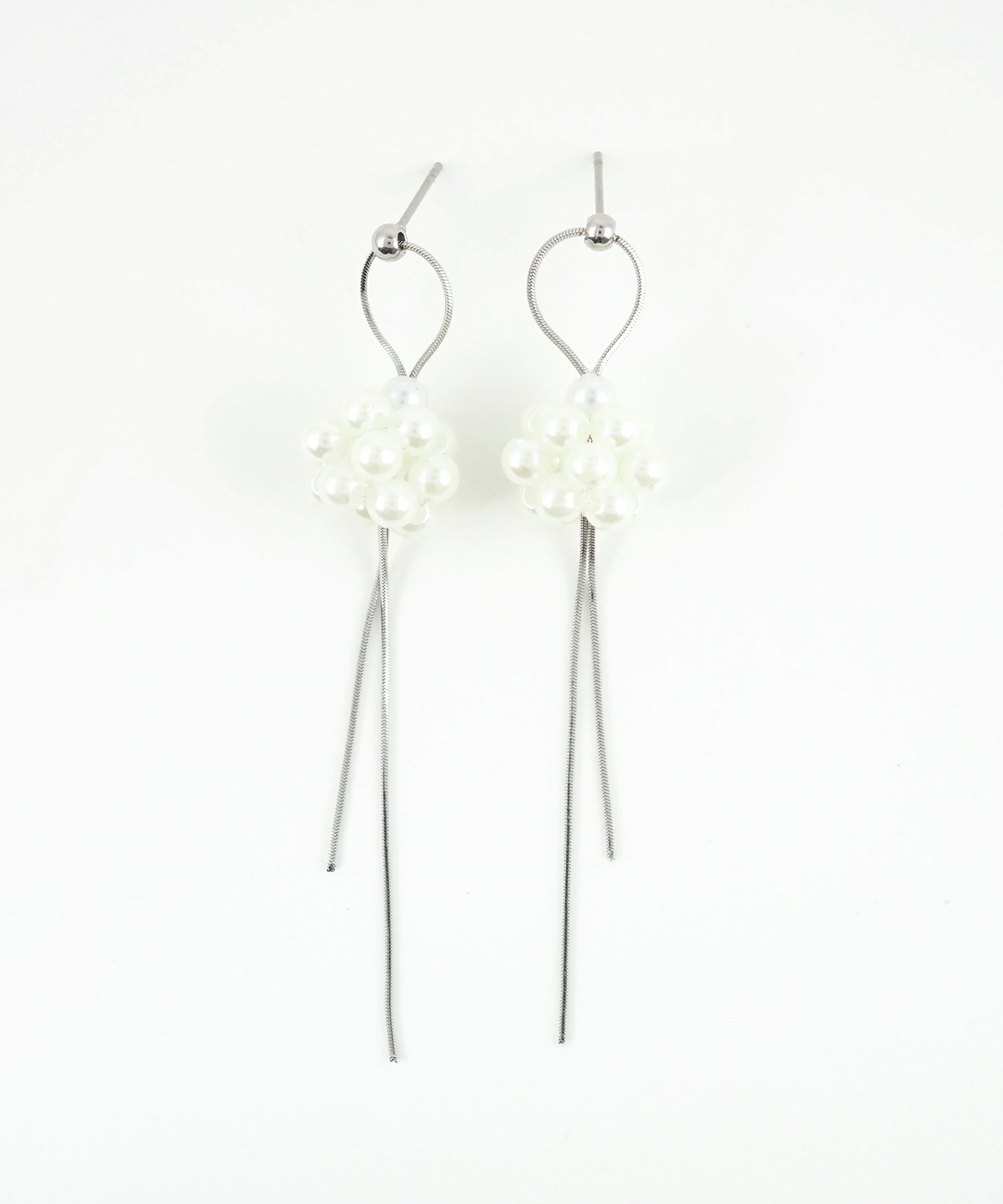 パールボールチェーンサージカルステンレスピアス