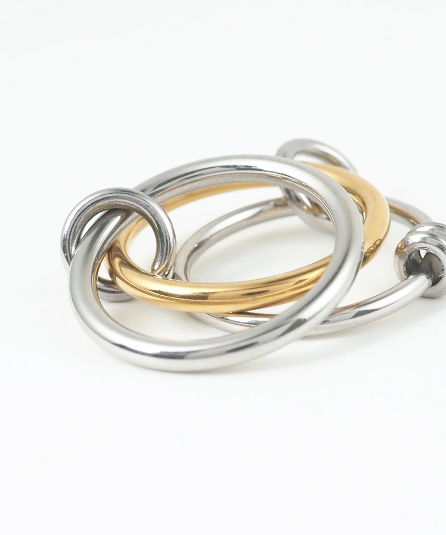 バイカラートリプルサージカルステンレスリング