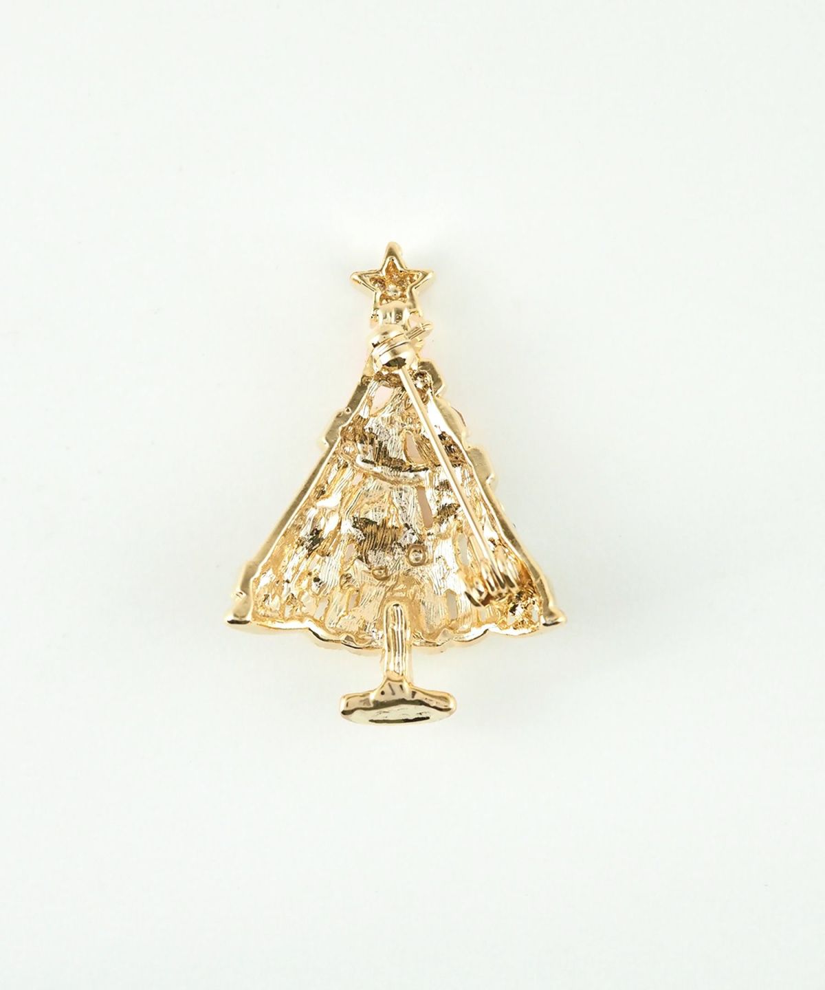 カラーストーンツリーブローチ