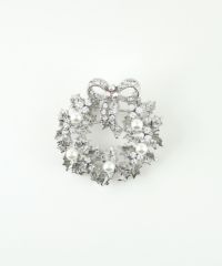 パールリースブローチ