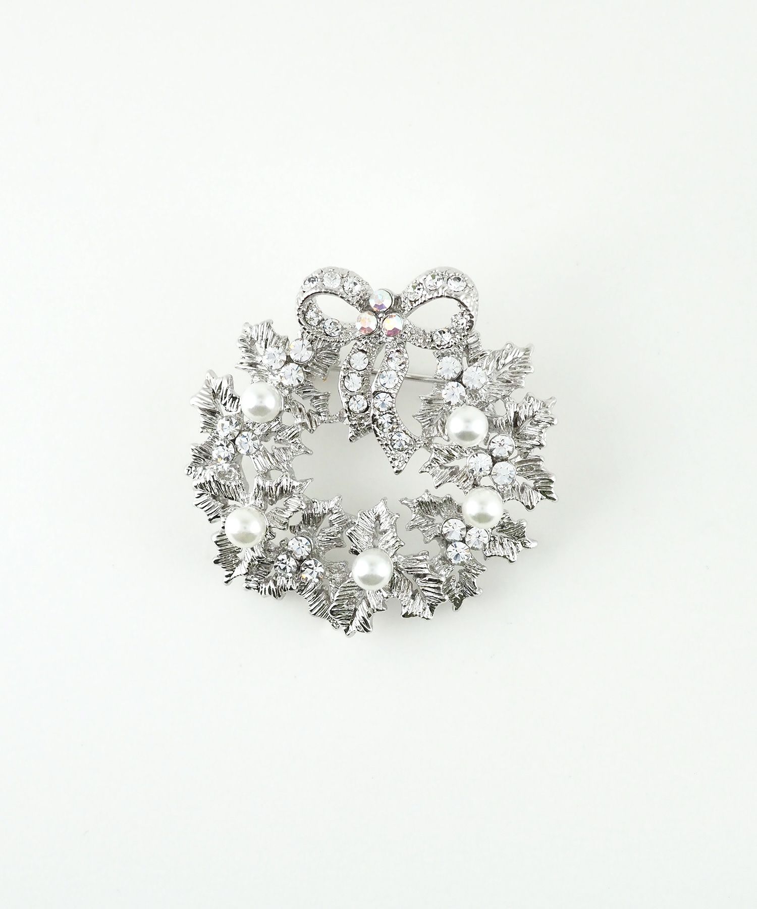 パールリースブローチ