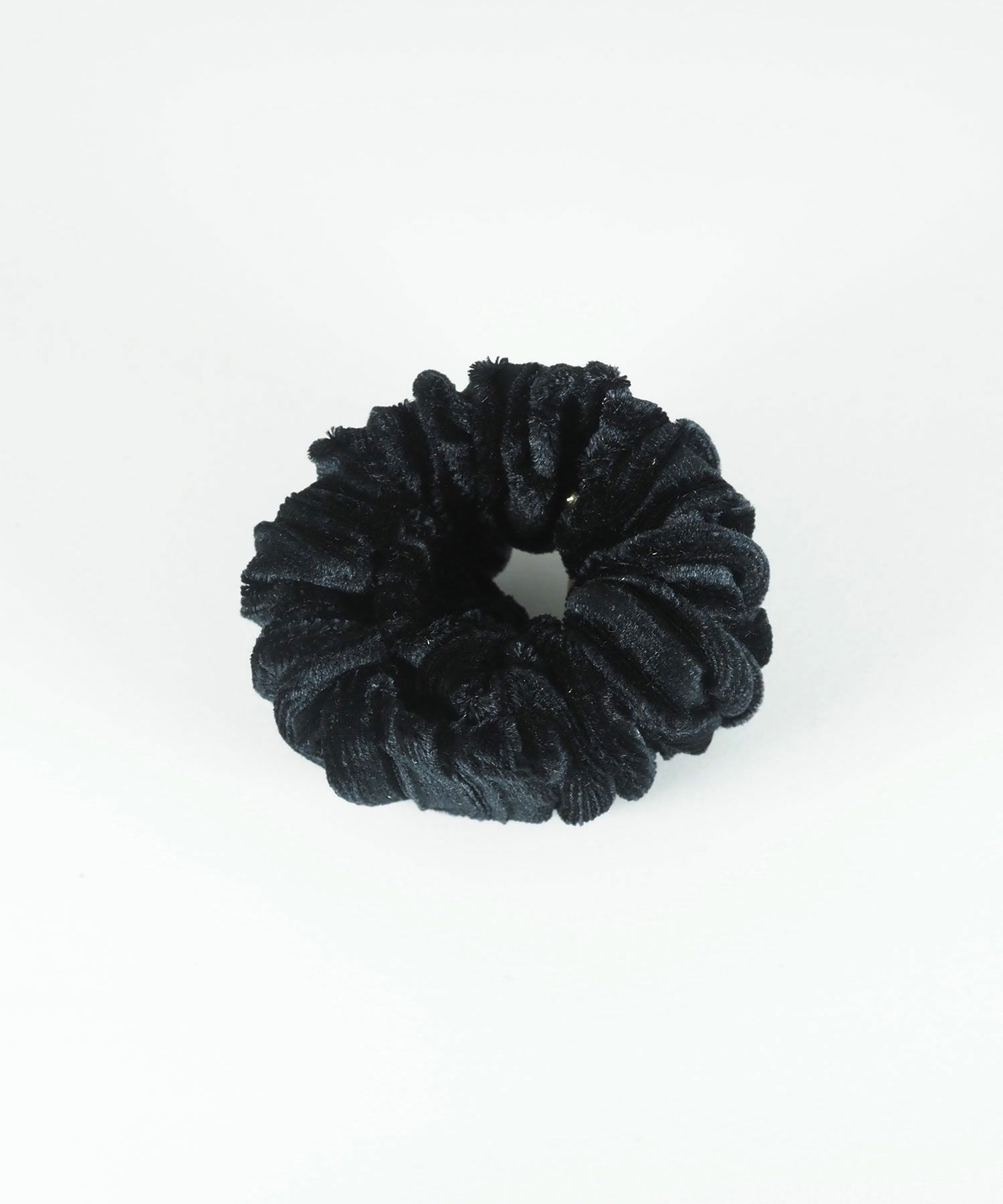 ベロアプリーツフック付きシュフィー