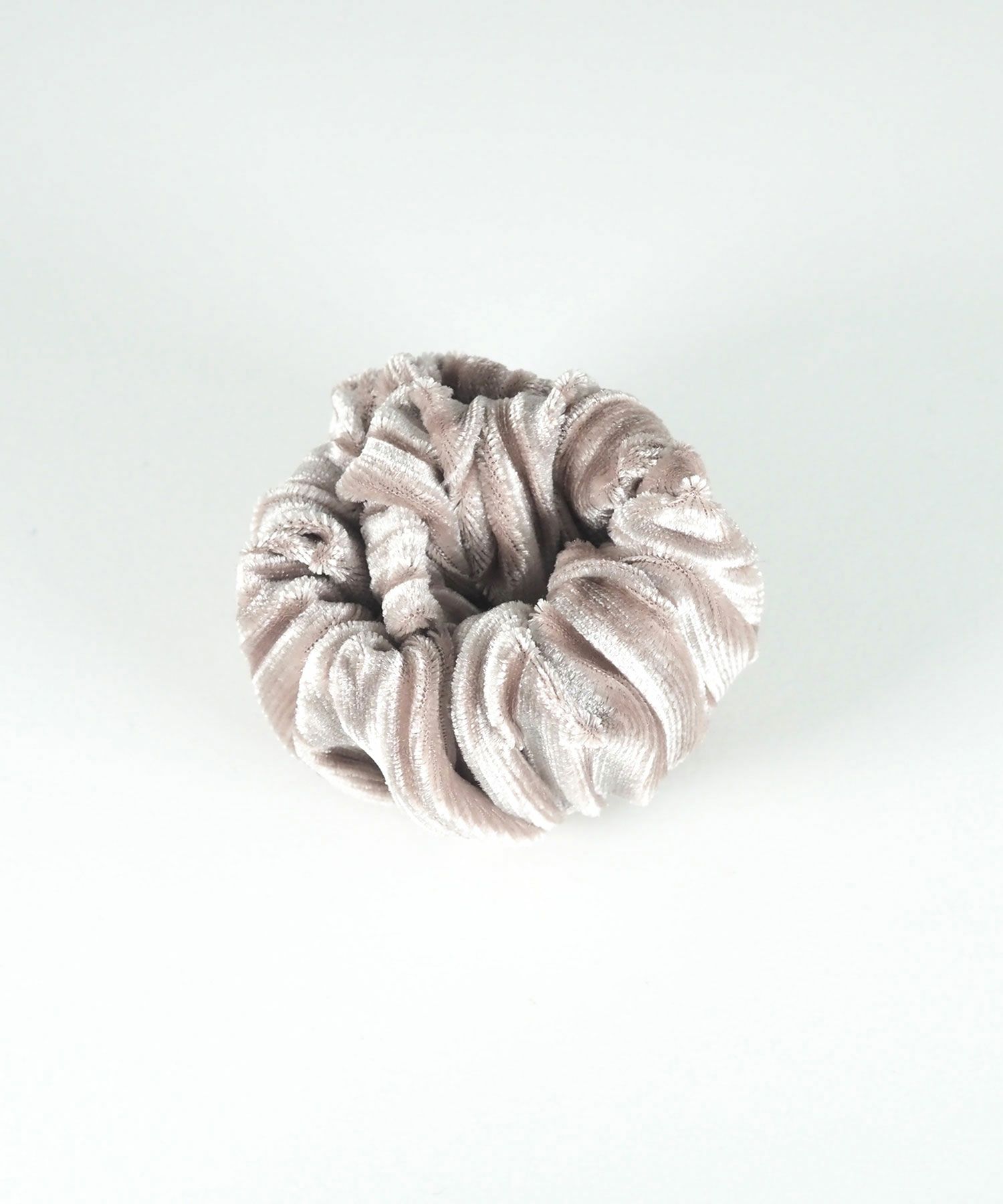 ベロアプリーツフック付きシュフィー