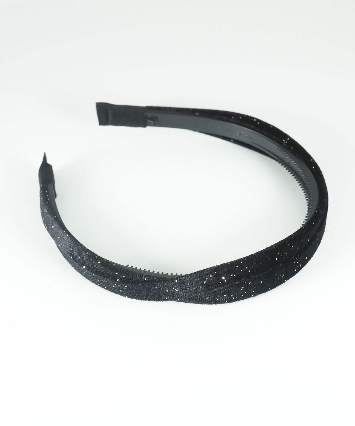 ツイストラメベロアカチューシャ