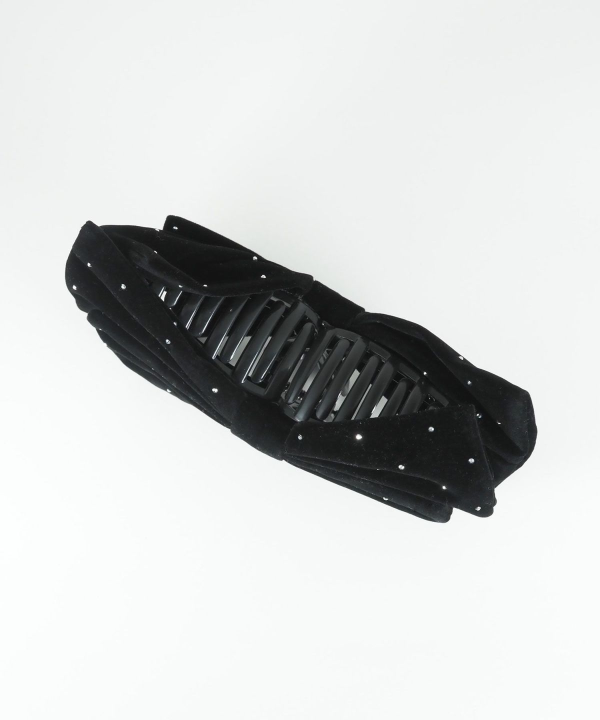 ドットベロアビッグリボンバンスクリップ